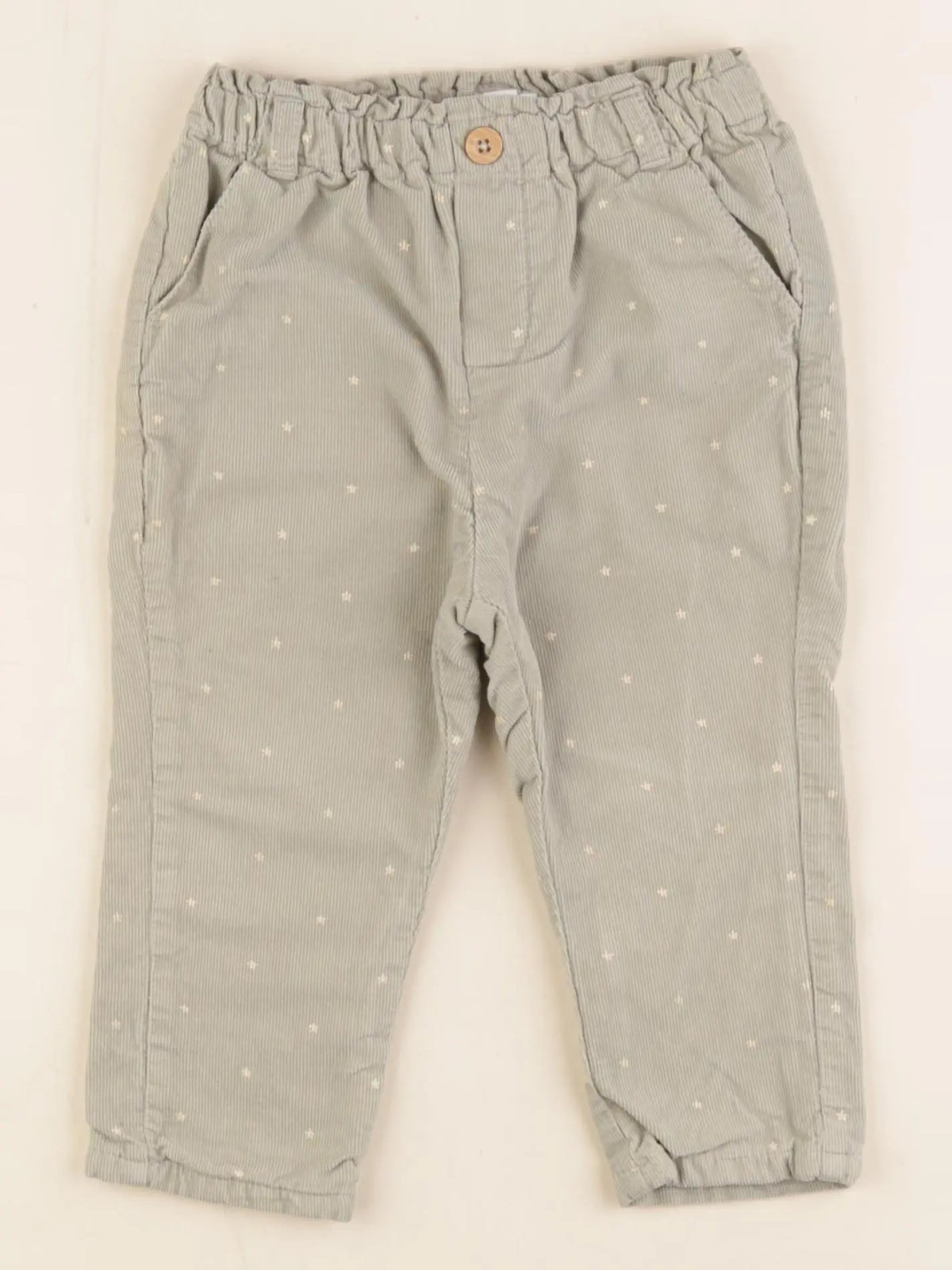 Vertbaudet - pantalon vert - 24 mois