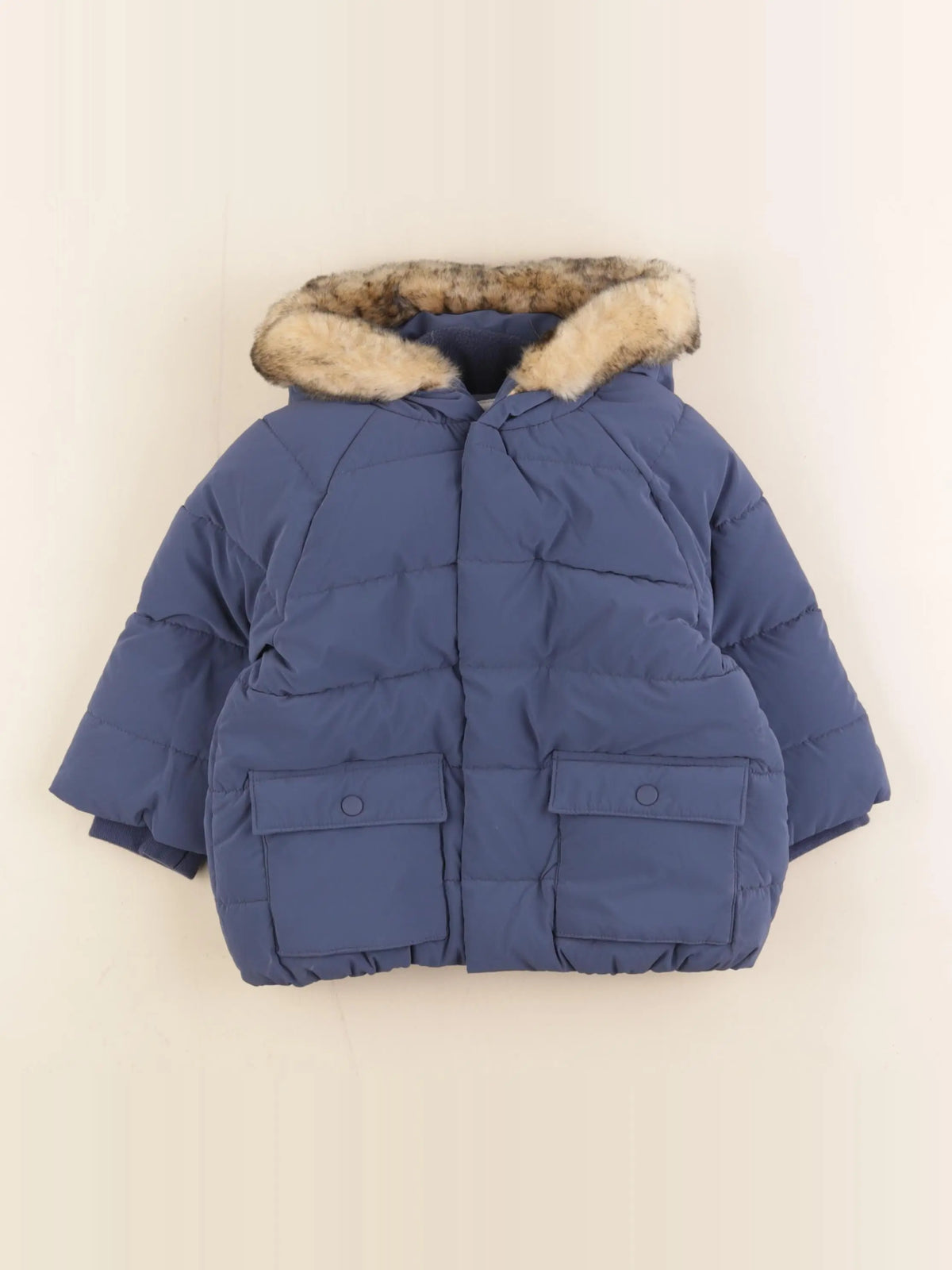 Vertbaudet - doudoune bleu - 18 mois