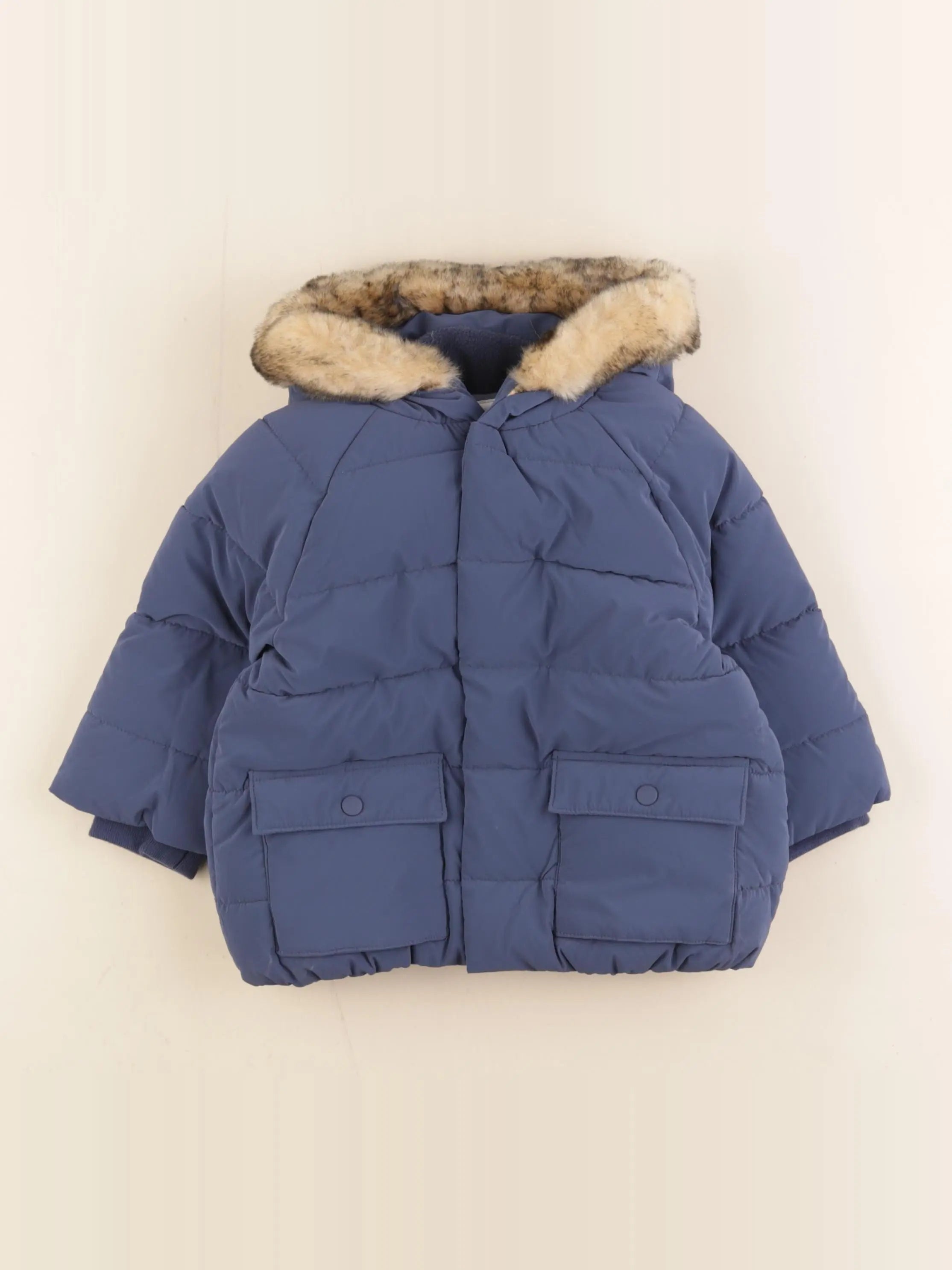 Vertbaudet - doudoune bleu - 18 mois