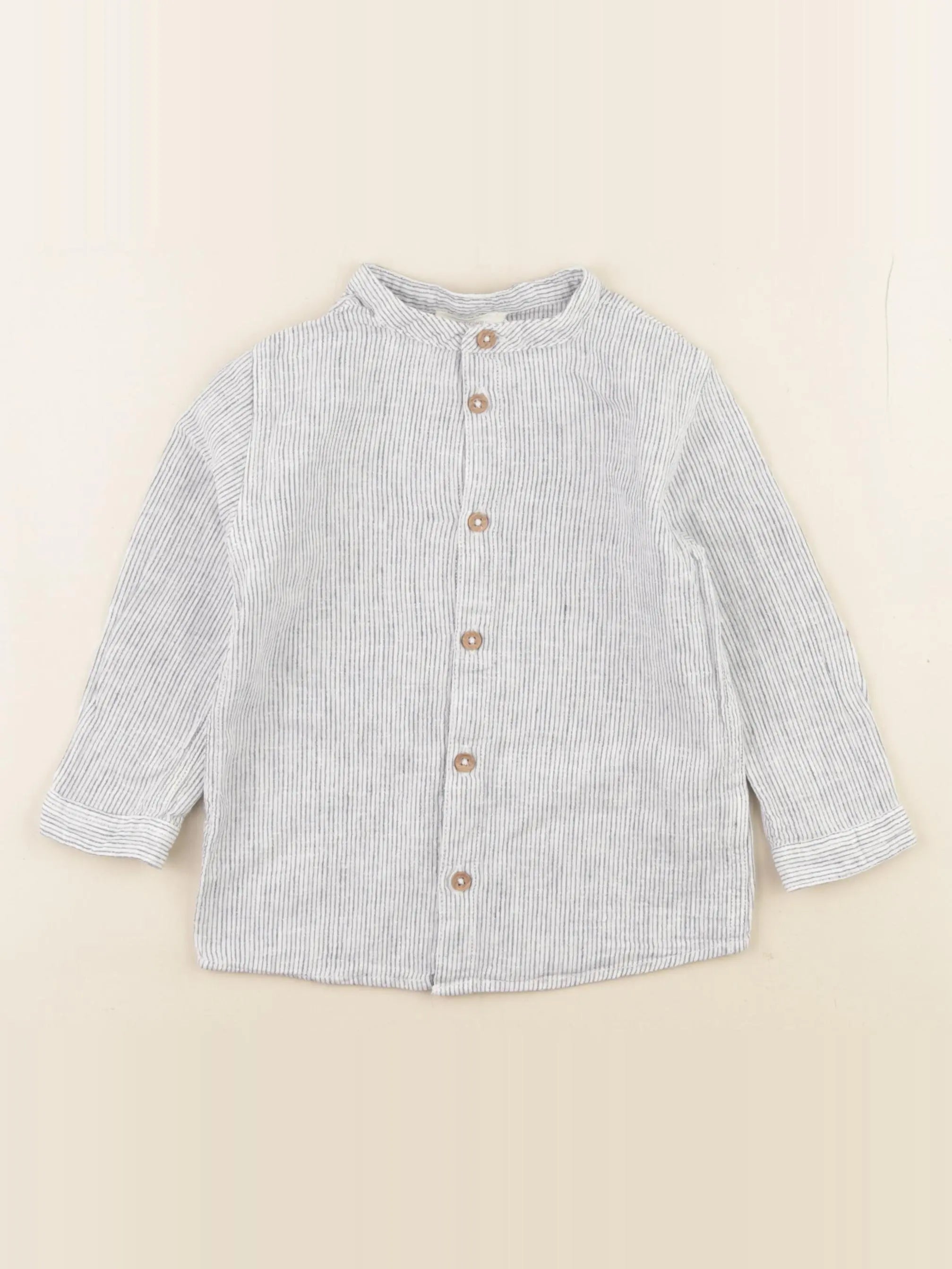 Boutchou - chemise bleu - 24 mois