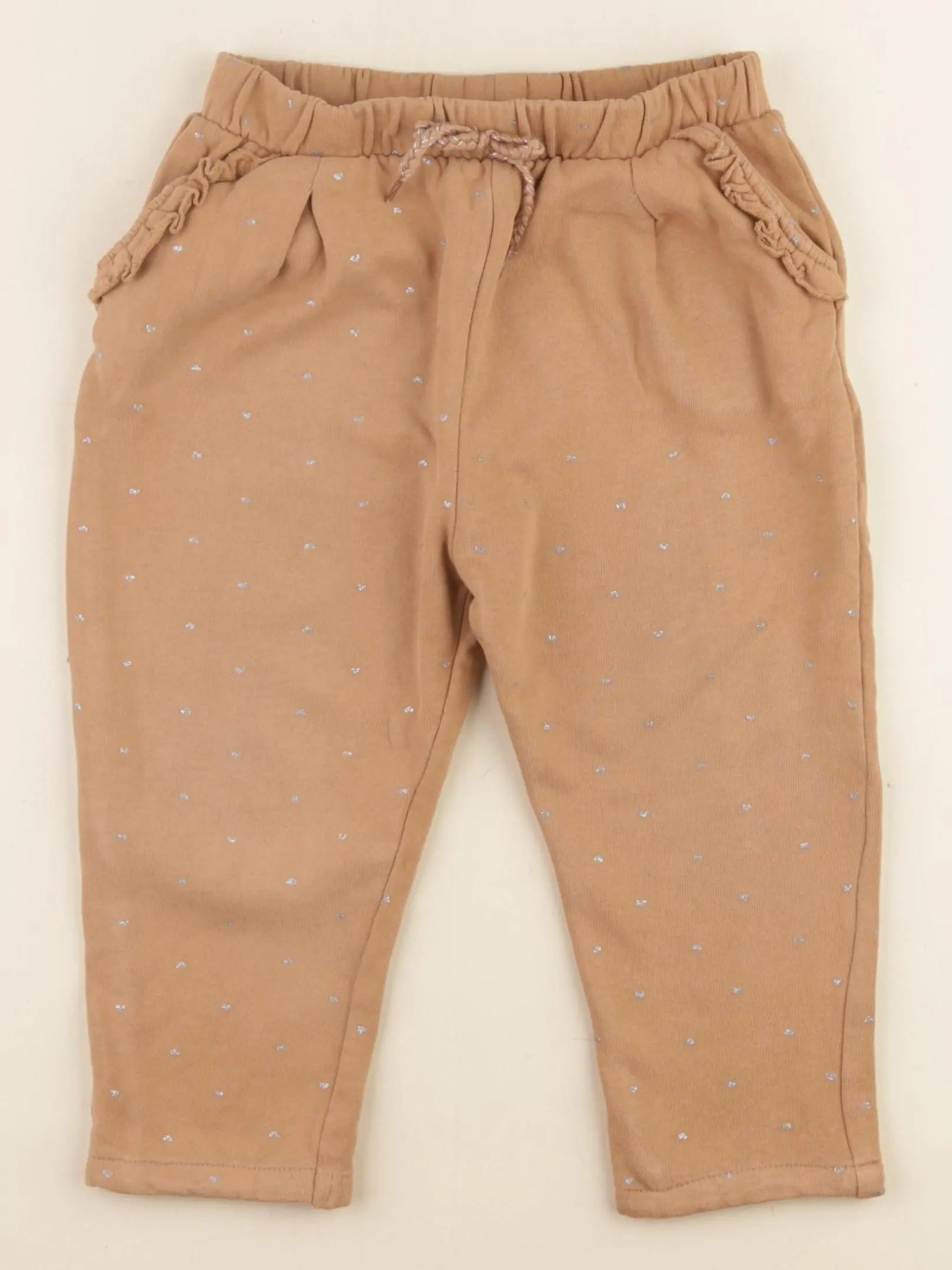 Vertbaudet - pantalon marron, or - 36 mois