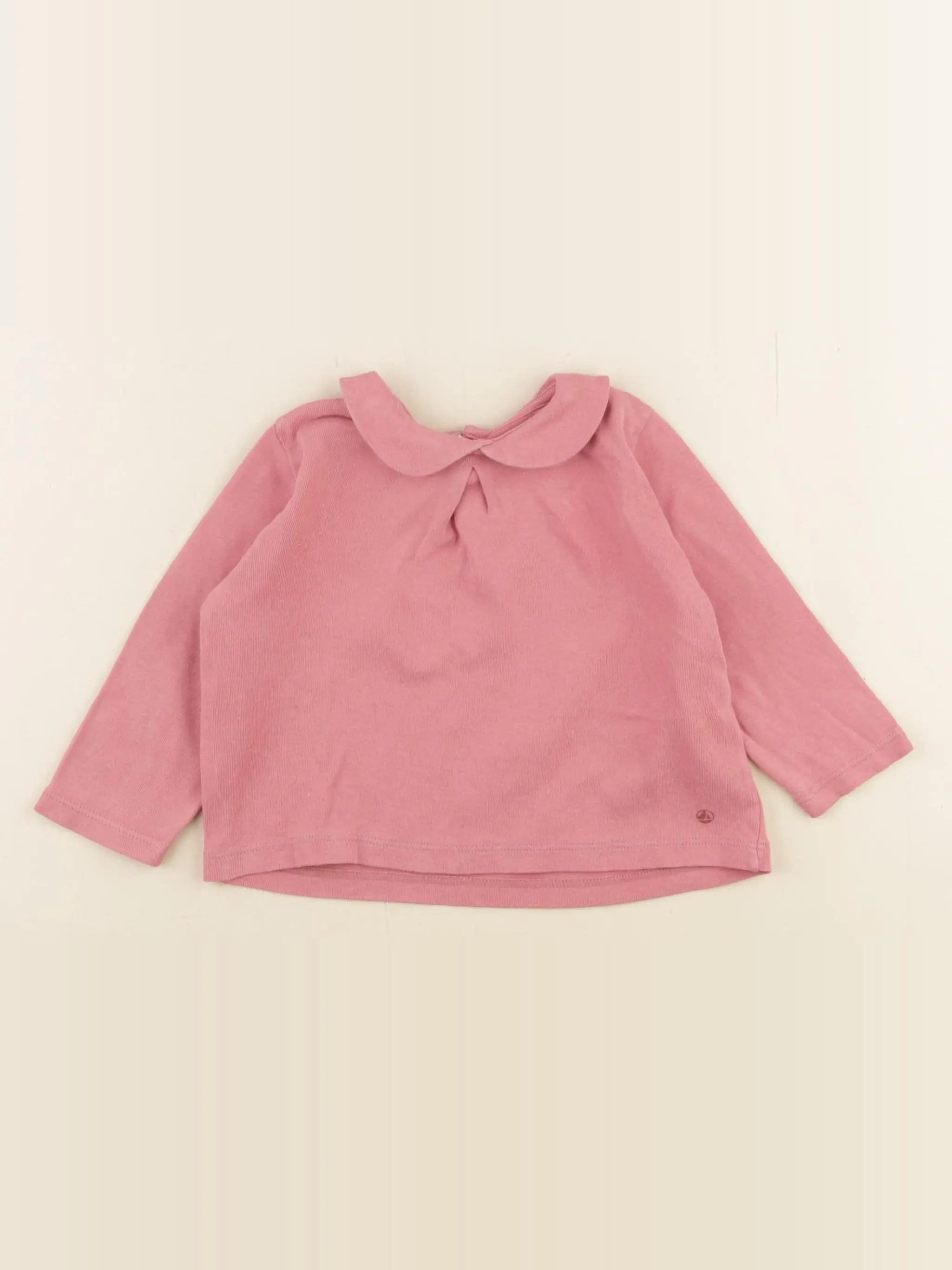 Petit Bateau - tee-shirt rose - 12 mois