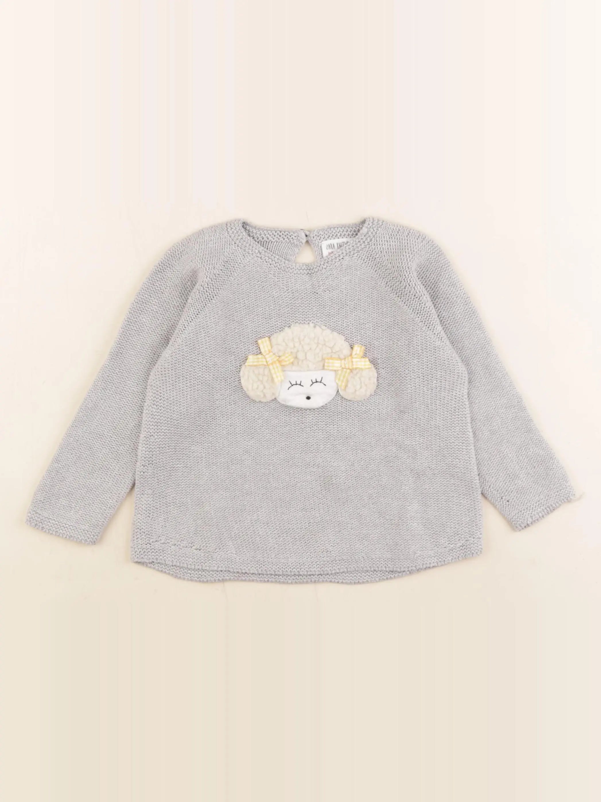 Zara - pull gris - 12/18 mois