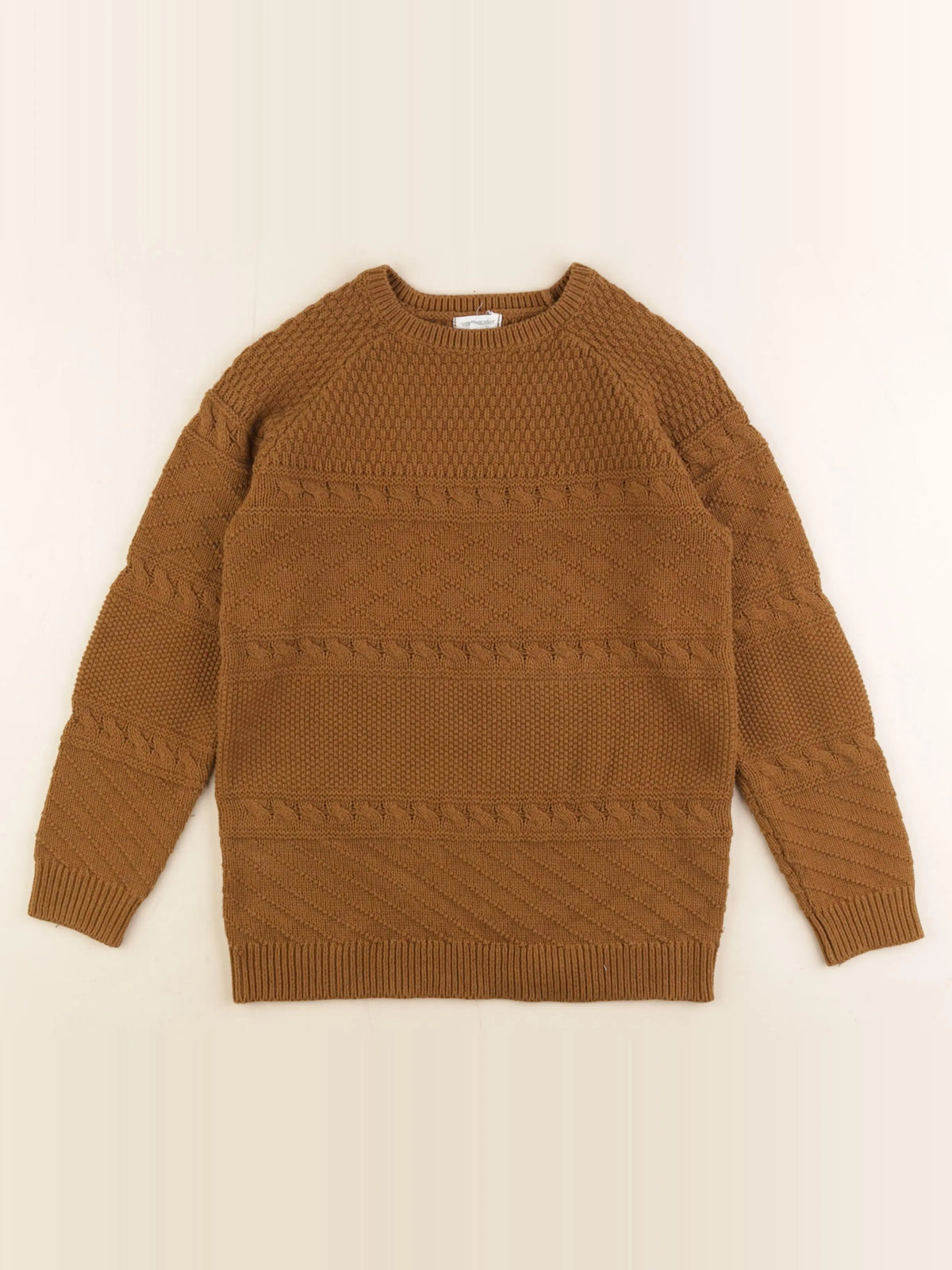 Vertbaudet - pull marron - 10 ans