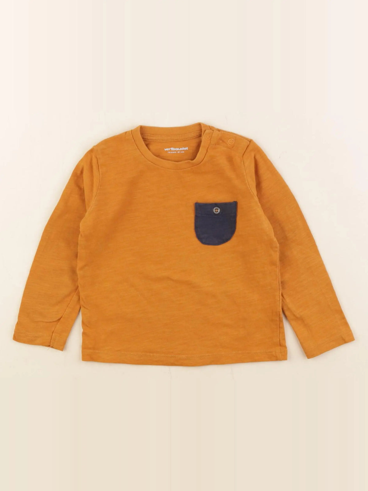 Vertbaudet - tee-shirt orange - 18 mois