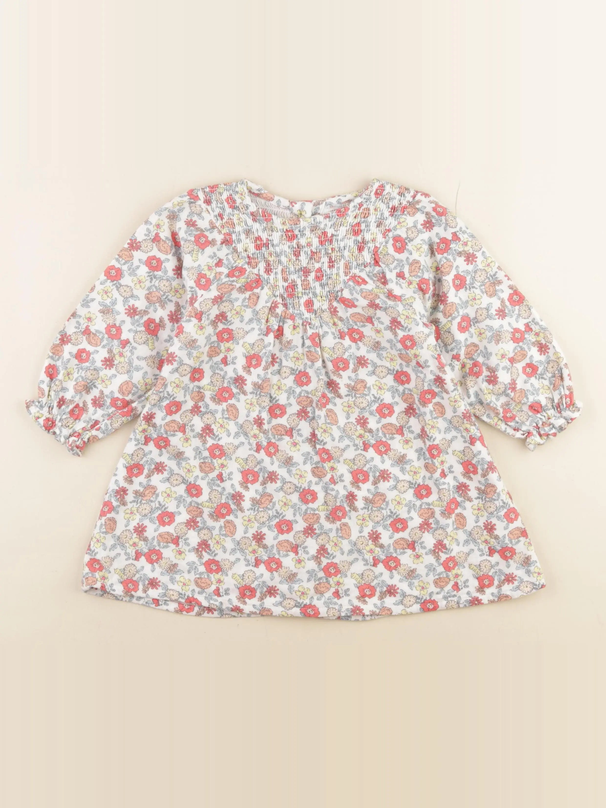 Vertbaudet - robe multicolore - 24 mois