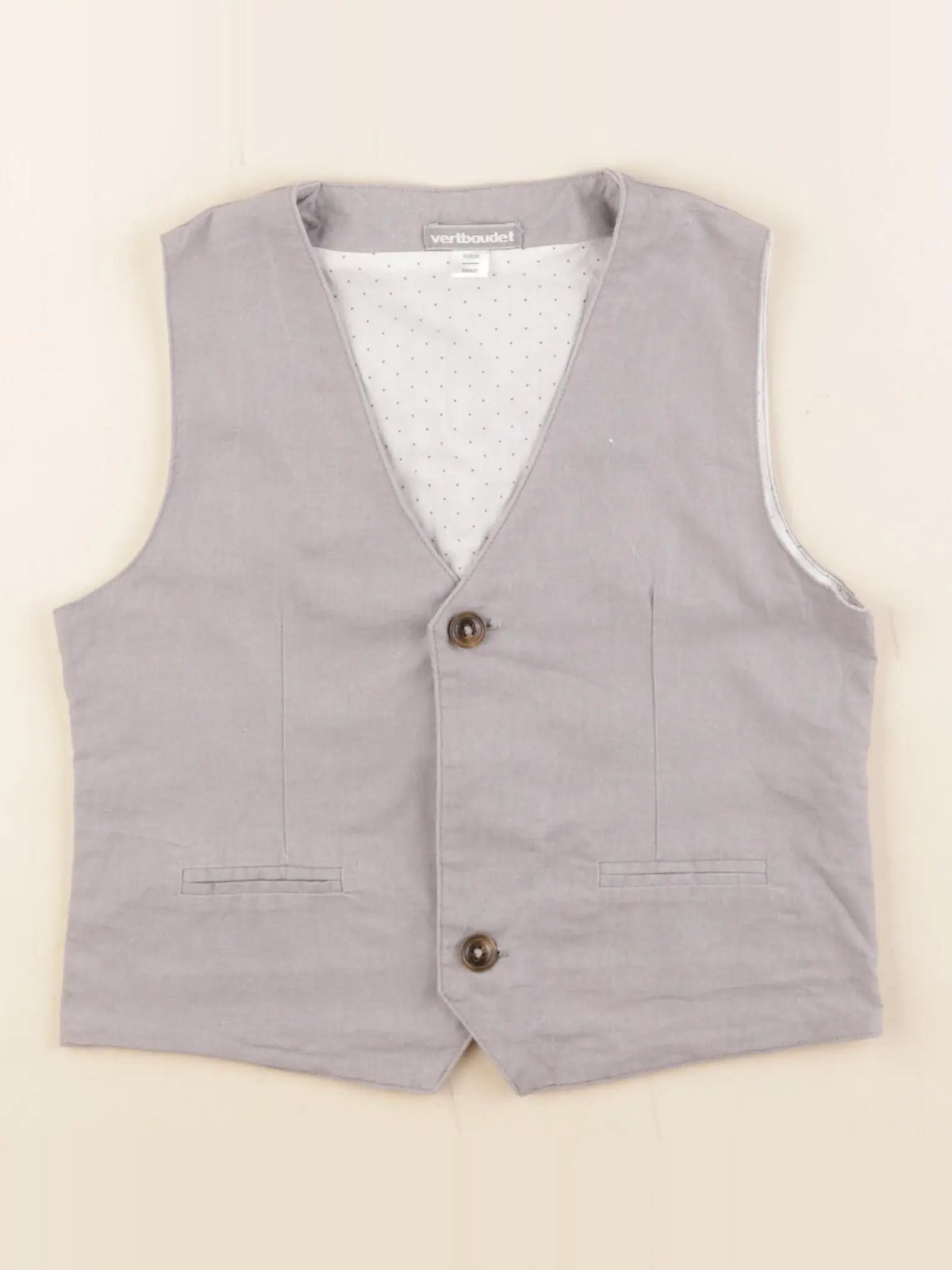 Vertbaudet - gilet gris - 5 ans