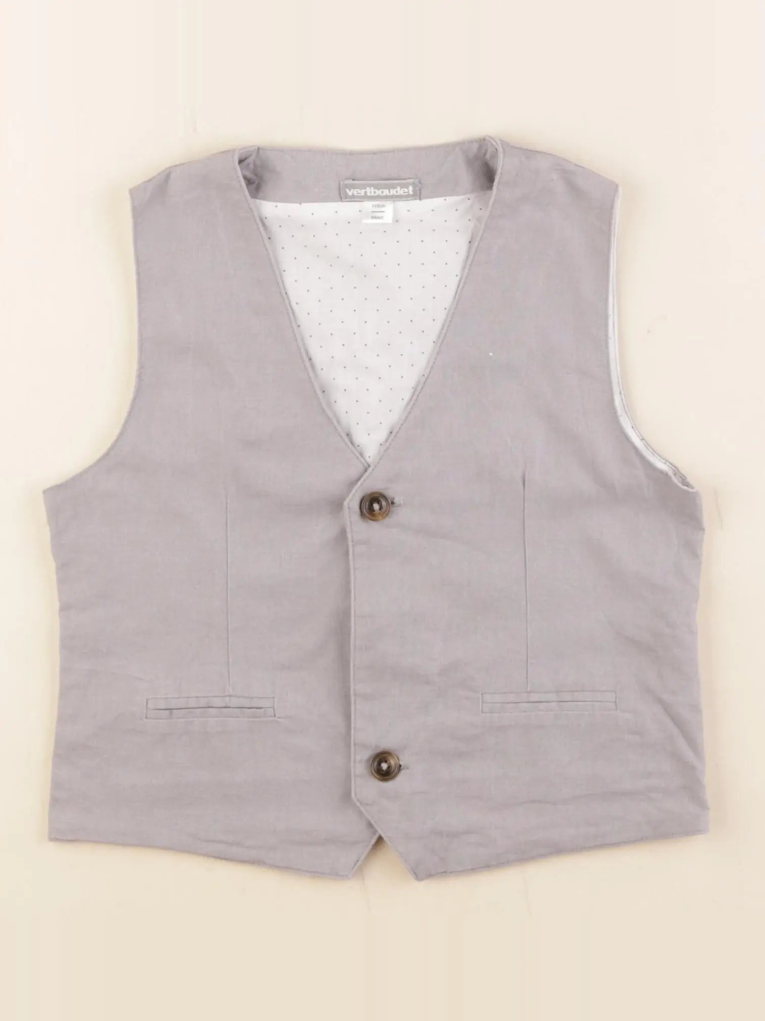 Vertbaudet - gilet gris - 5 ans