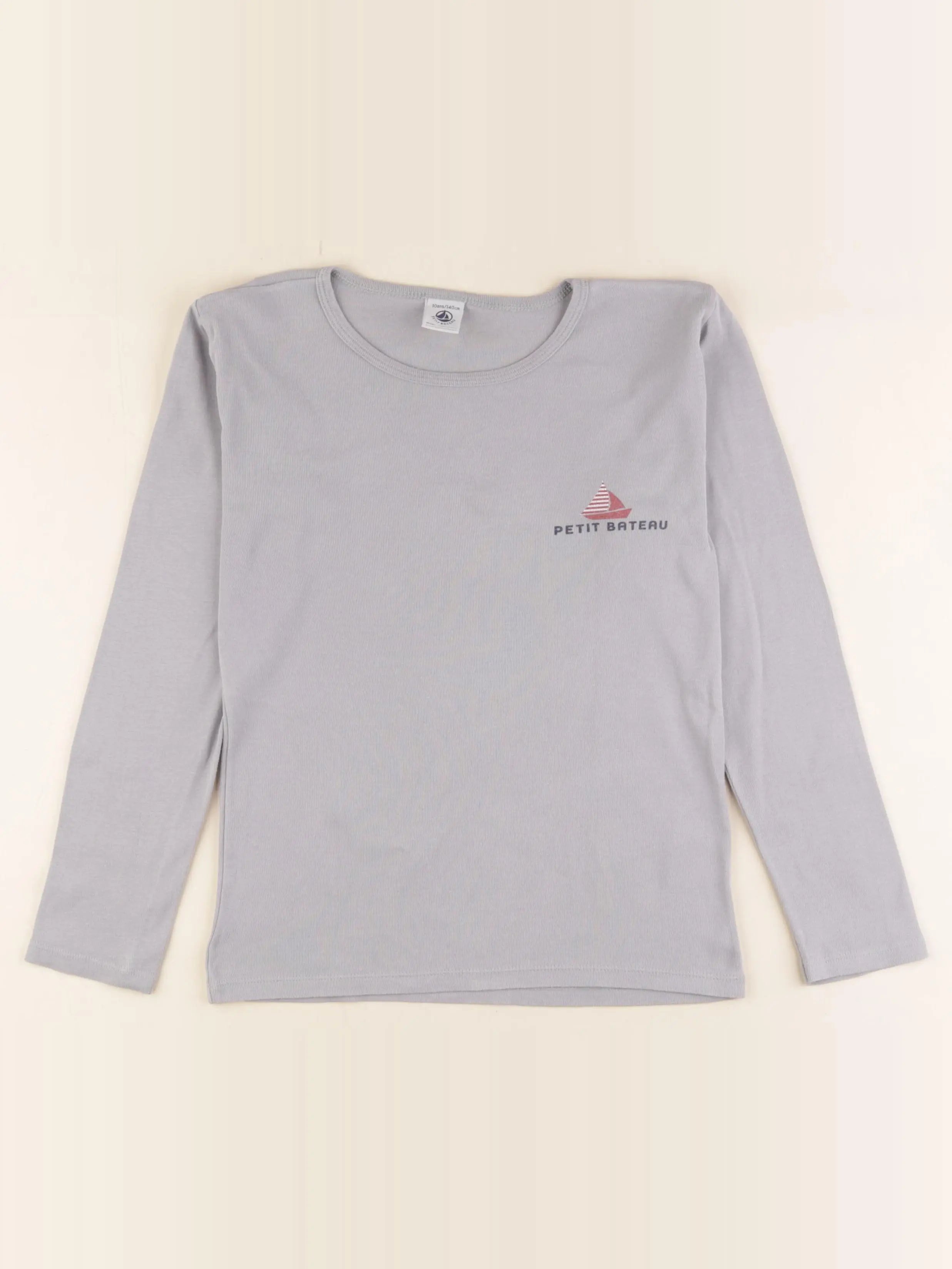 Petit Bateau - maillot de corps bleu - 10 ans