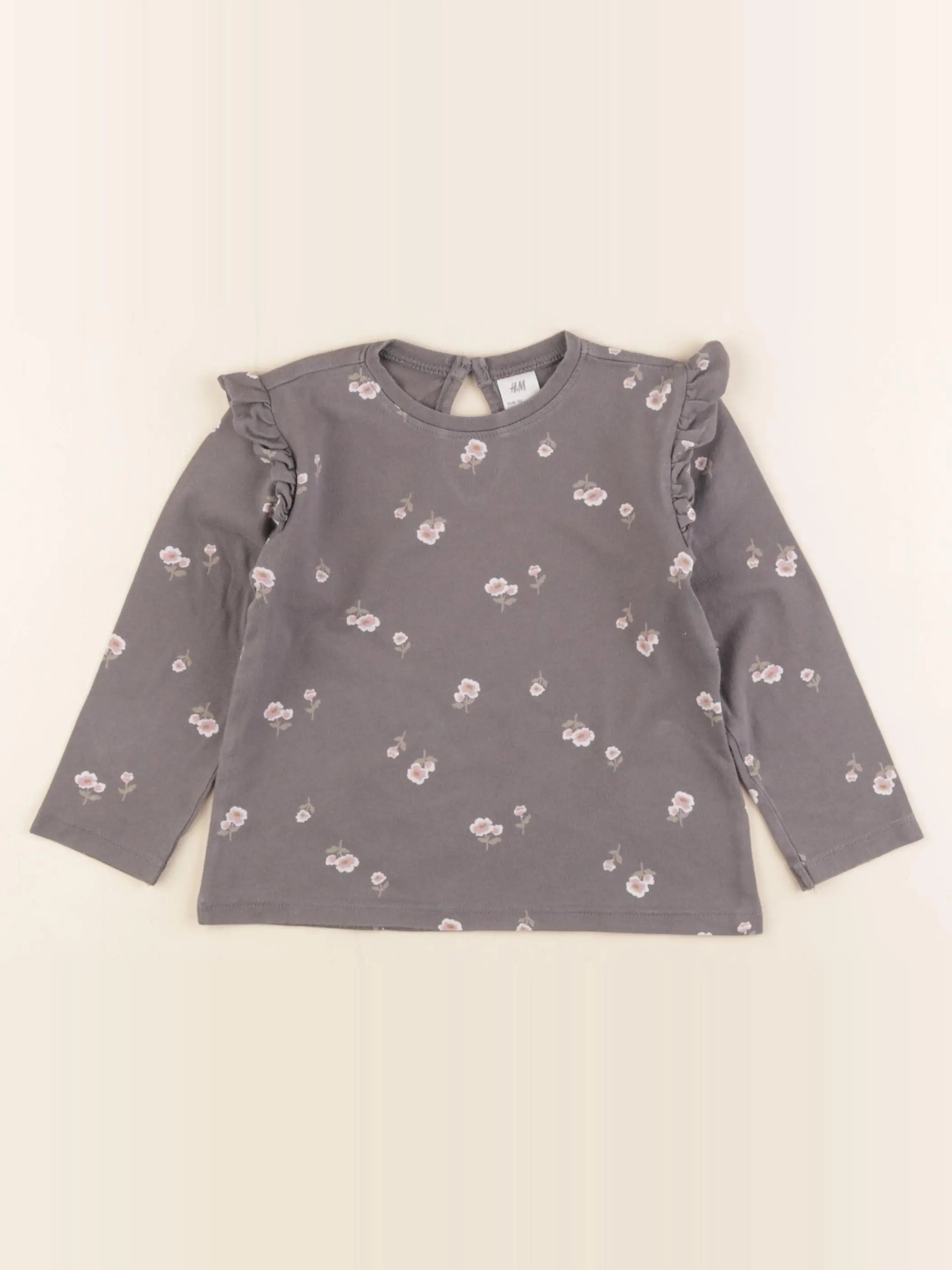 H&M - tee-shirt gris - 18/24 mois