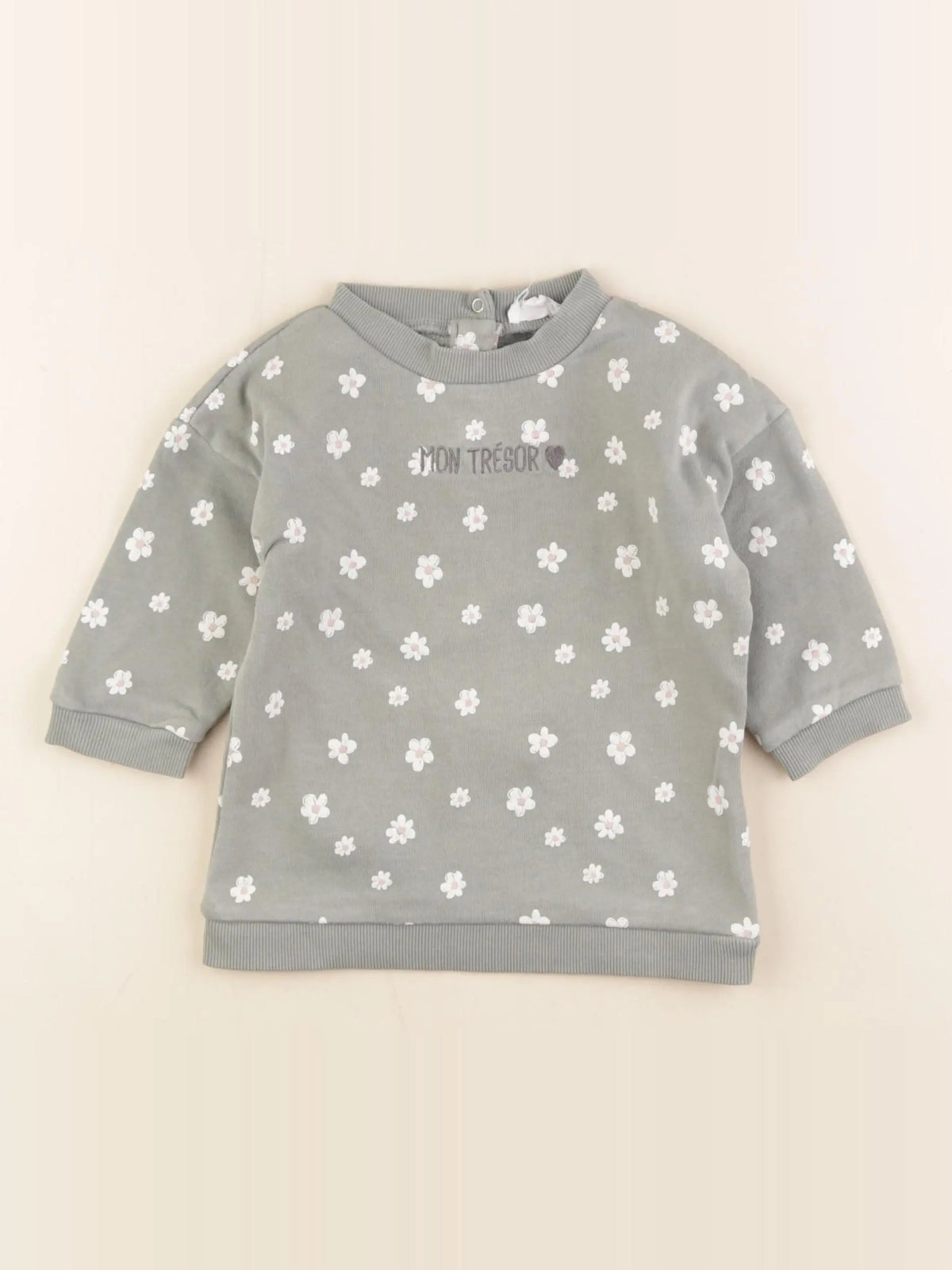 Vertbaudet - robe vert - 12 mois