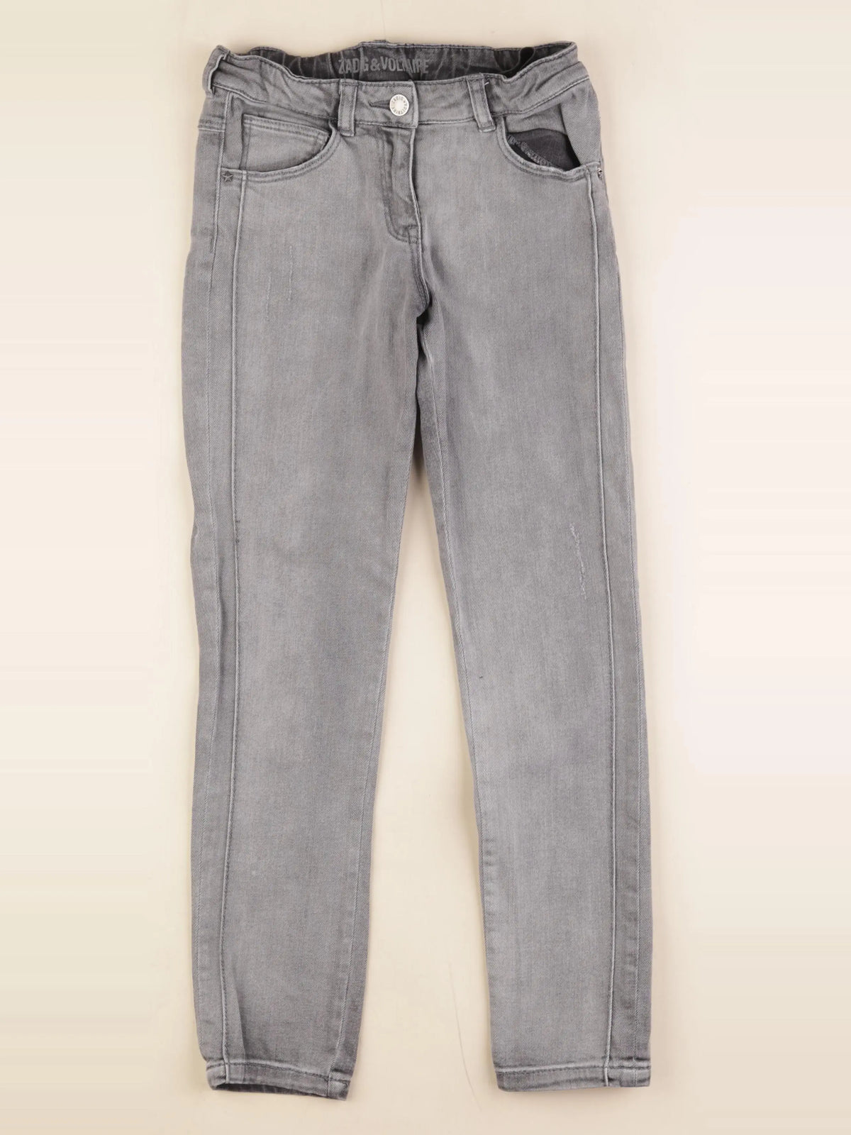 Zadig & Voltaire - jean gris - 10 ans