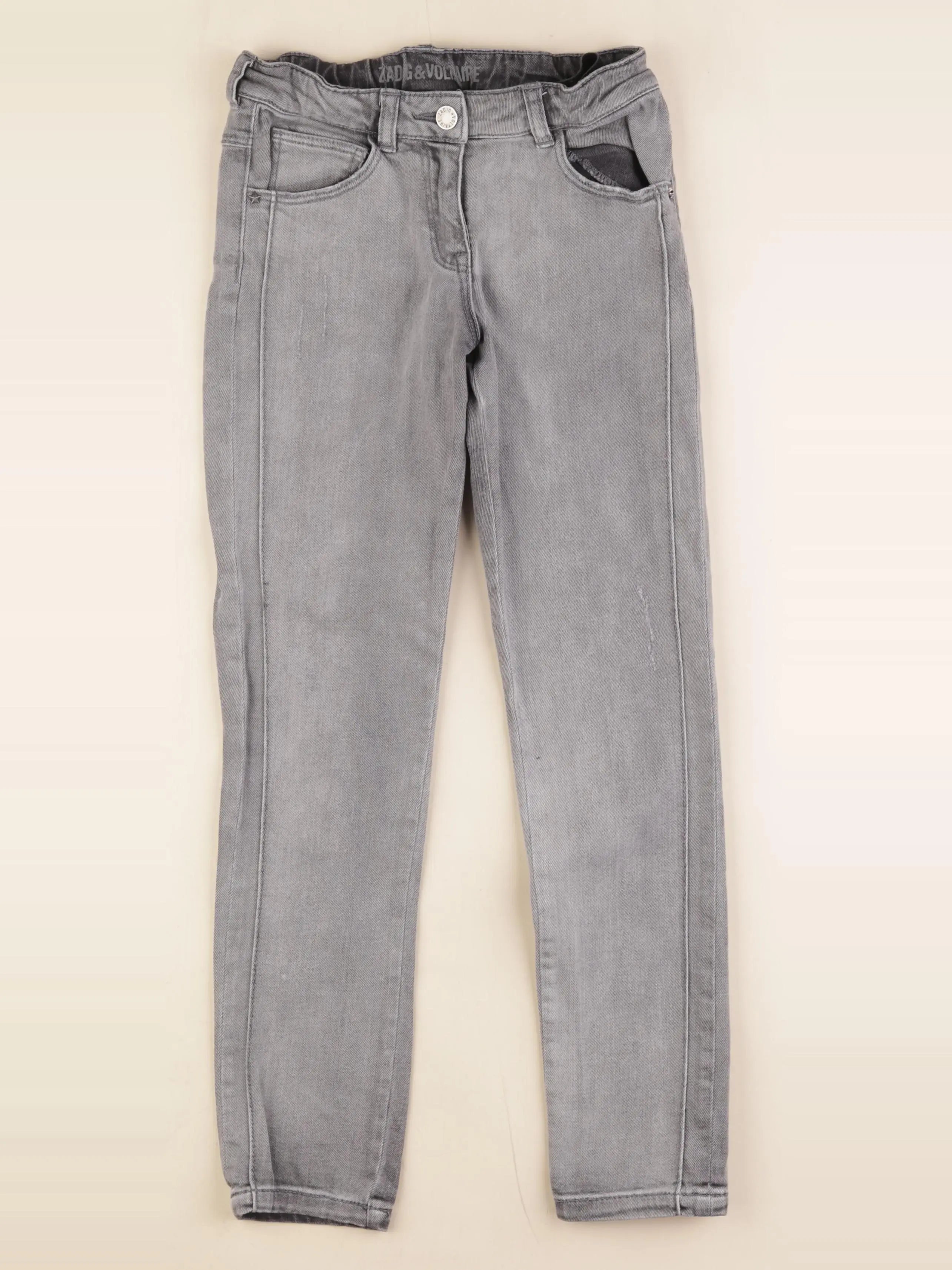 Zadig & Voltaire - jean gris - 10 ans