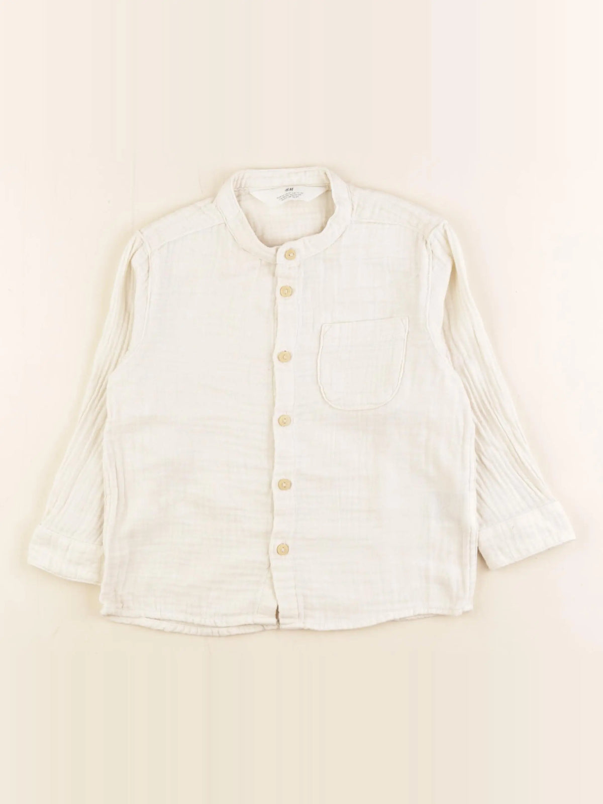 H&M - chemise beige - 18/24 mois