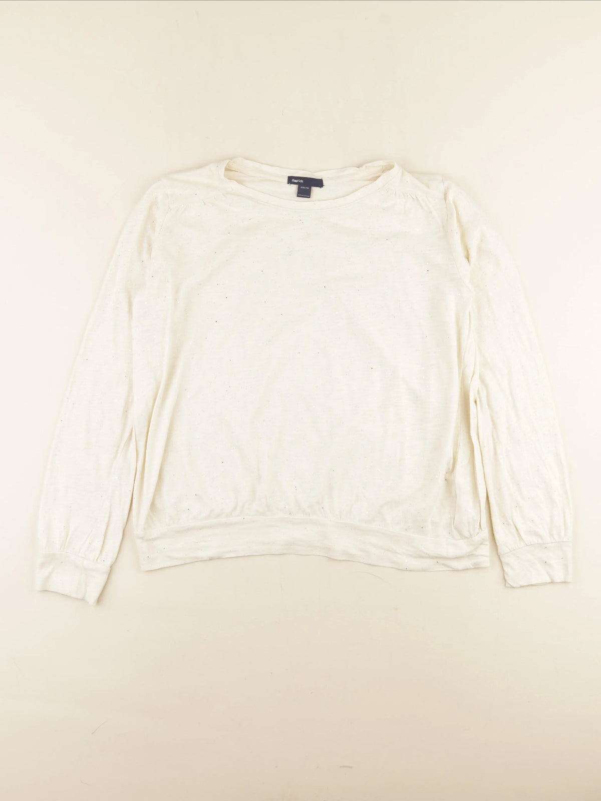 GAP - tee-shirt beige, argent - 13 ans