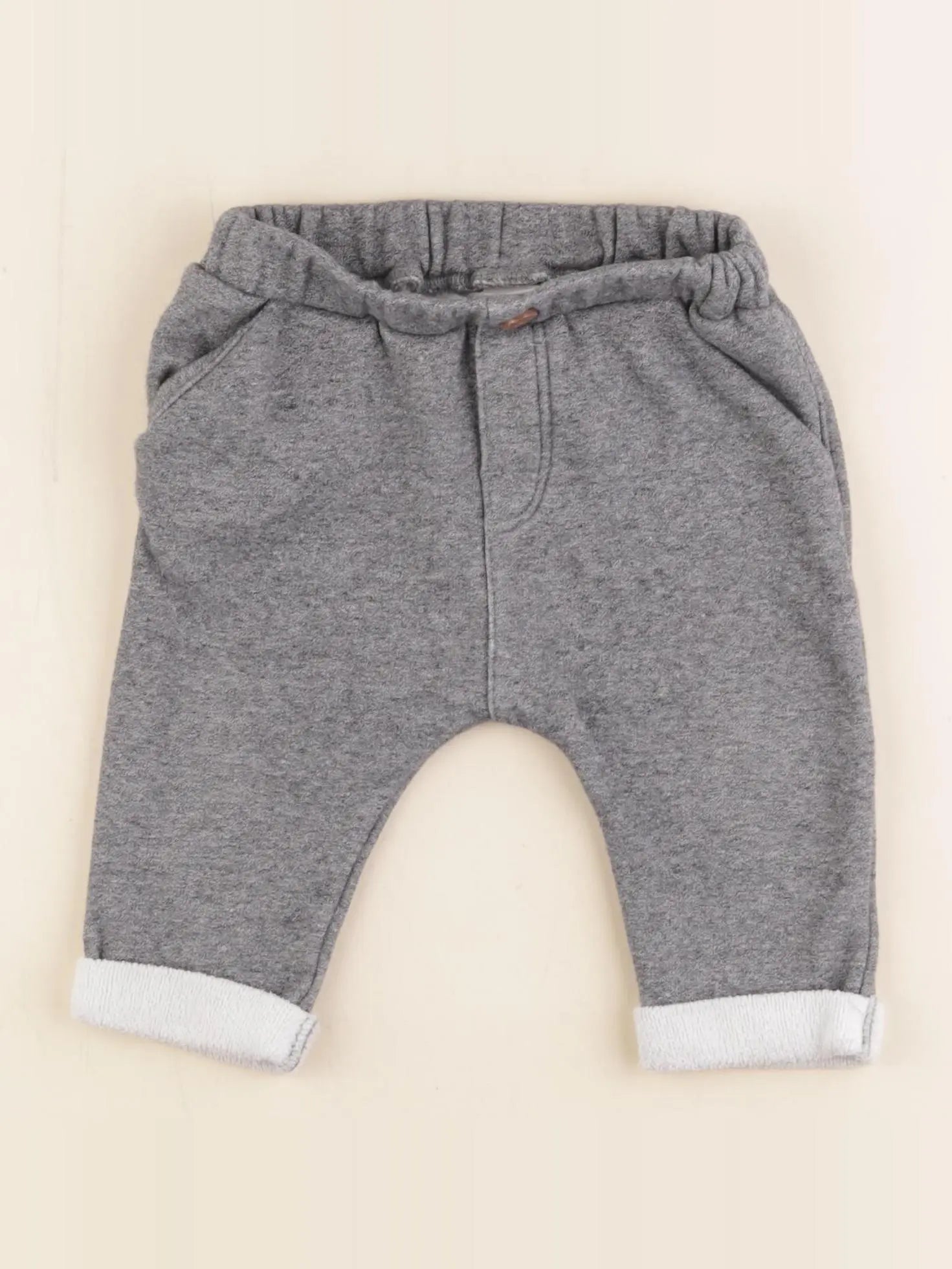 H&M - pantalon bleu - 6/9 mois