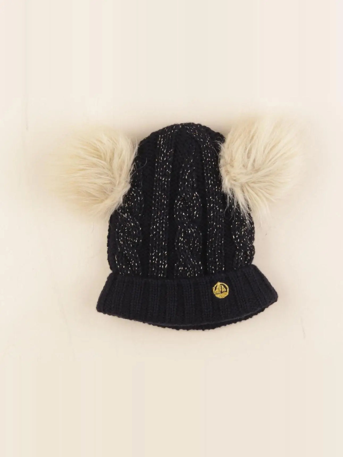 Petit Bateau - bonnet bleu, or - 2/3 ans