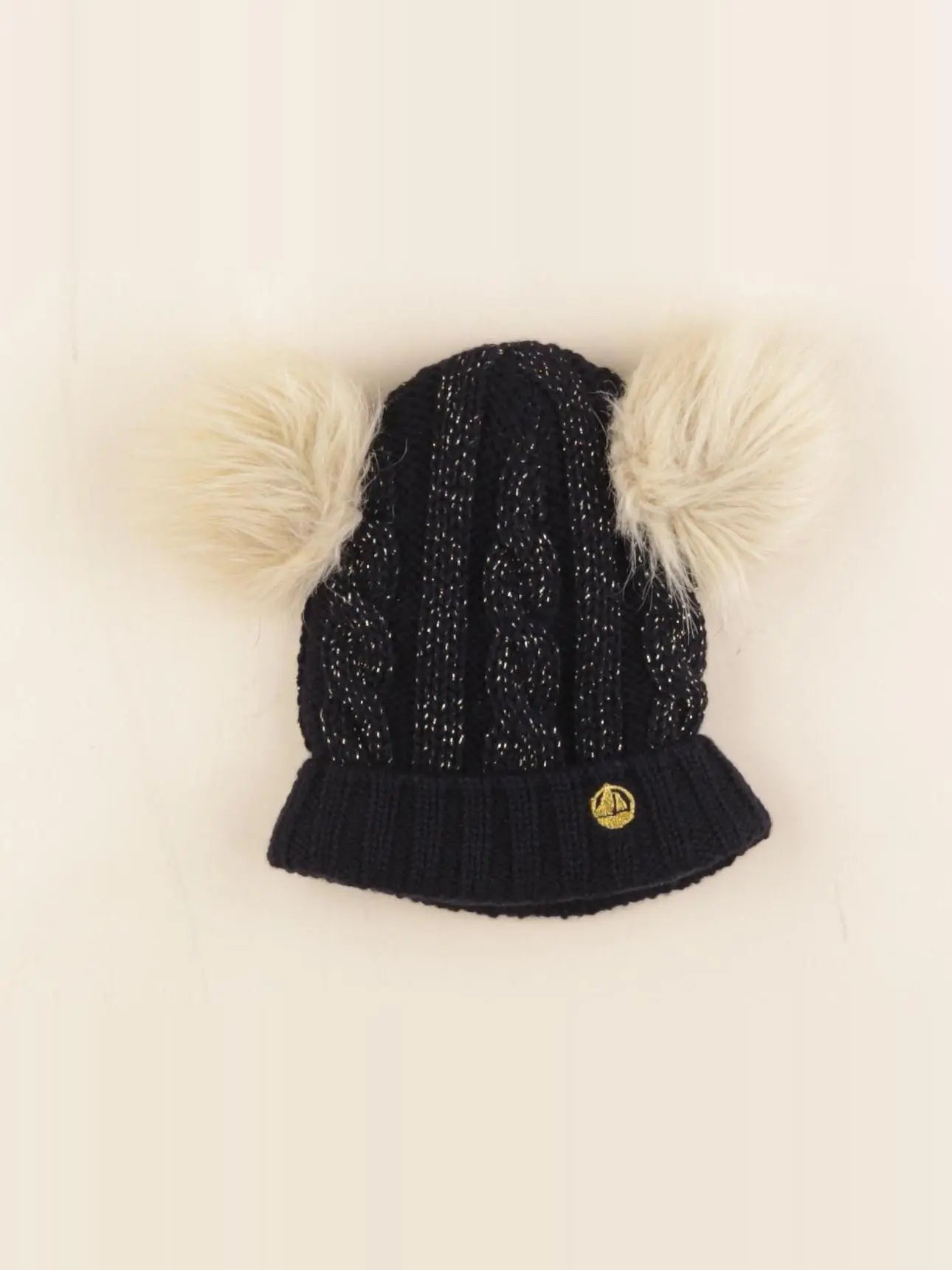 Petit Bateau - bonnet bleu, or - 2/3 ans