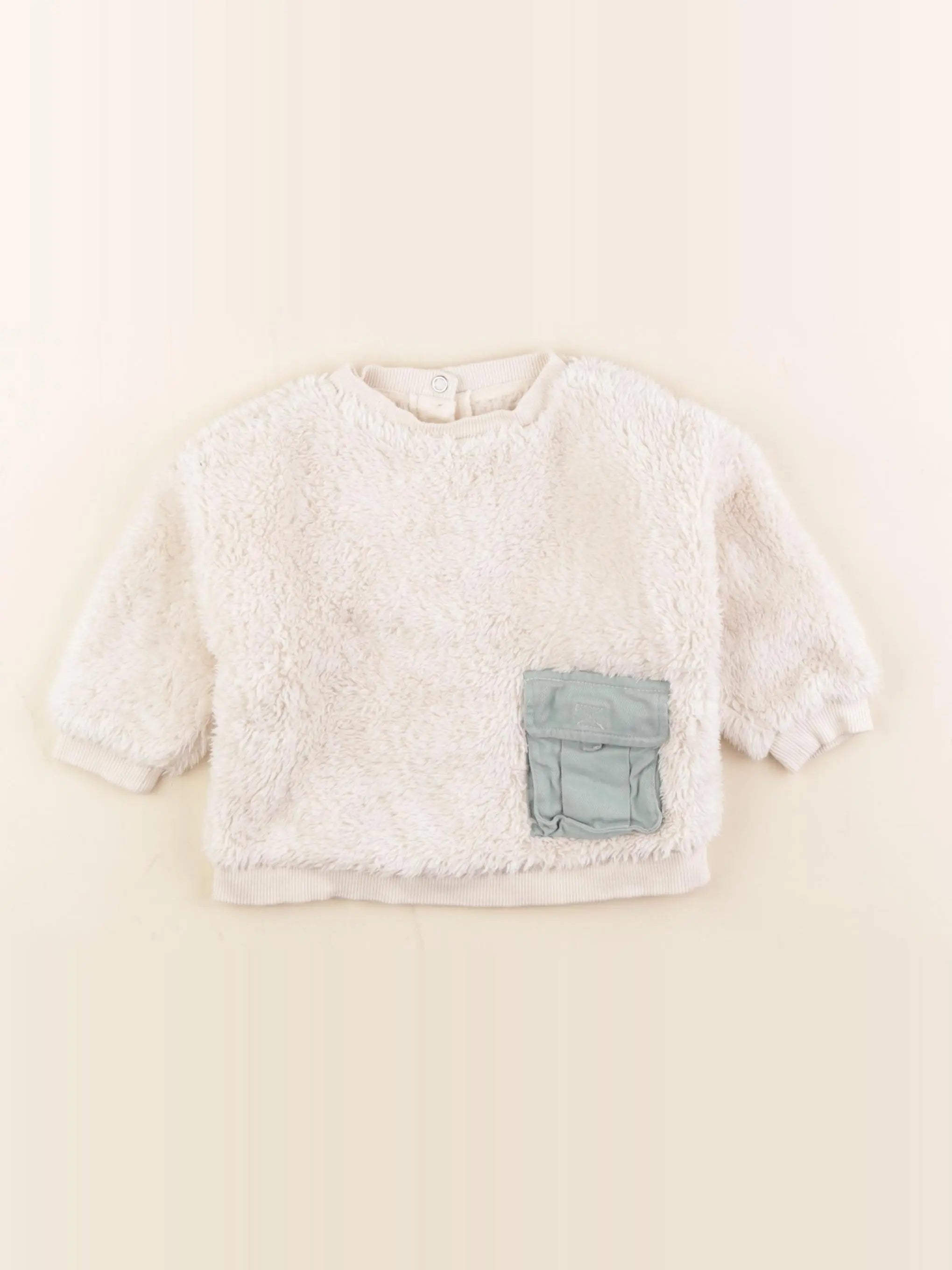 Vertbaudet - pull beige - 9 mois