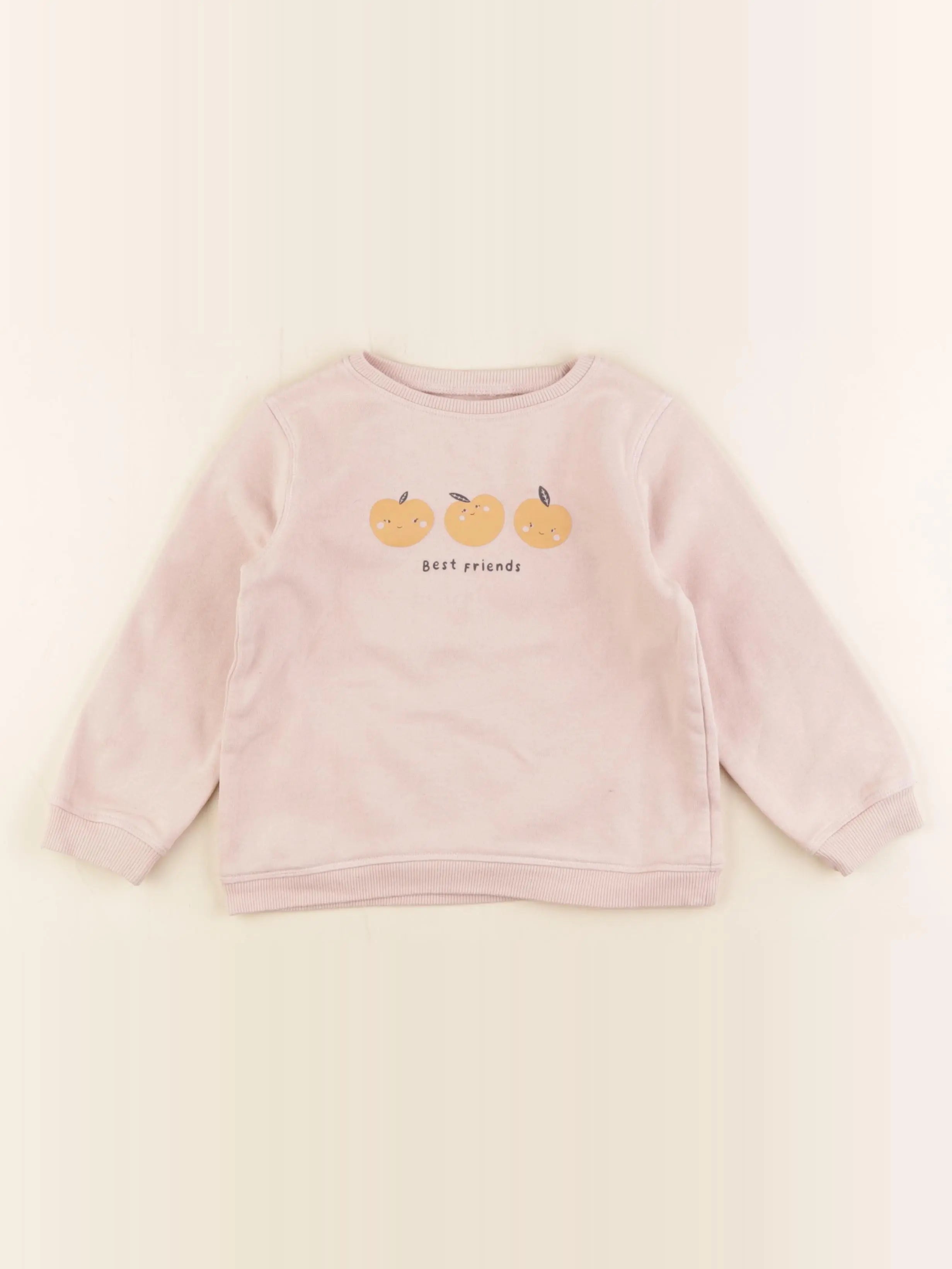 Vertbaudet - sweat rose - 4 ans