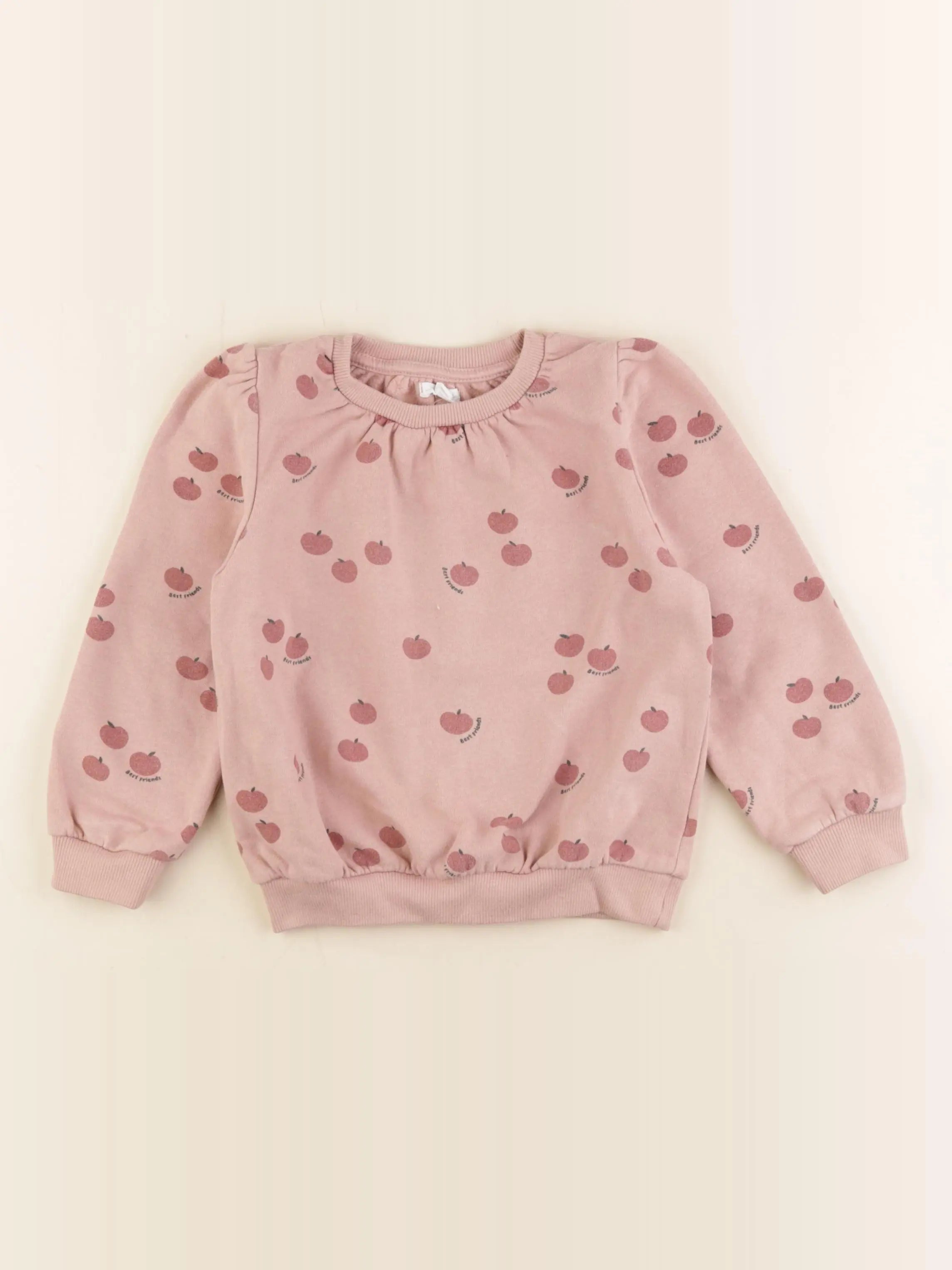 Vertbaudet - sweat rose - 4 ans
