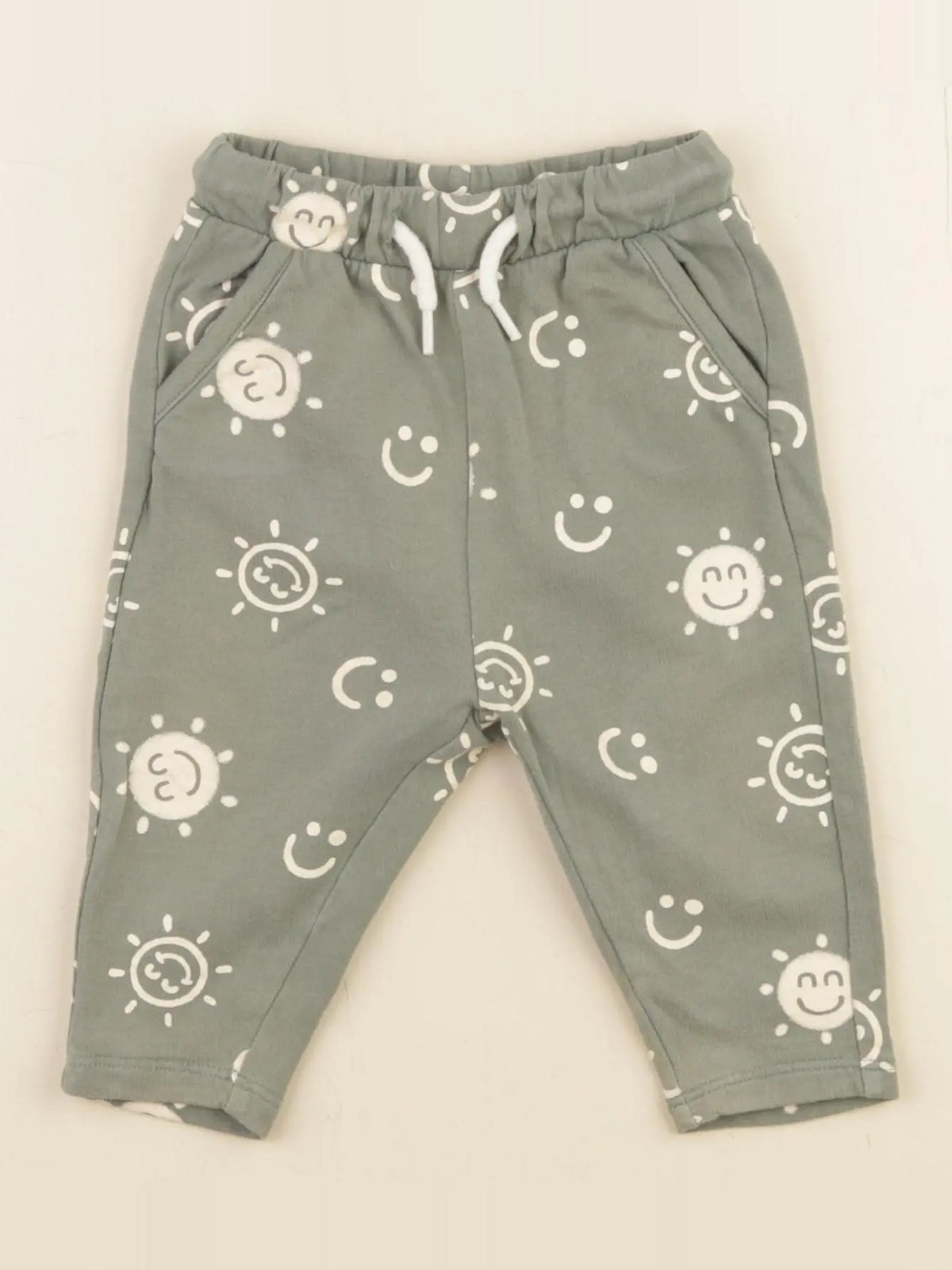 Vertbaudet - pantalon vert - 6 mois