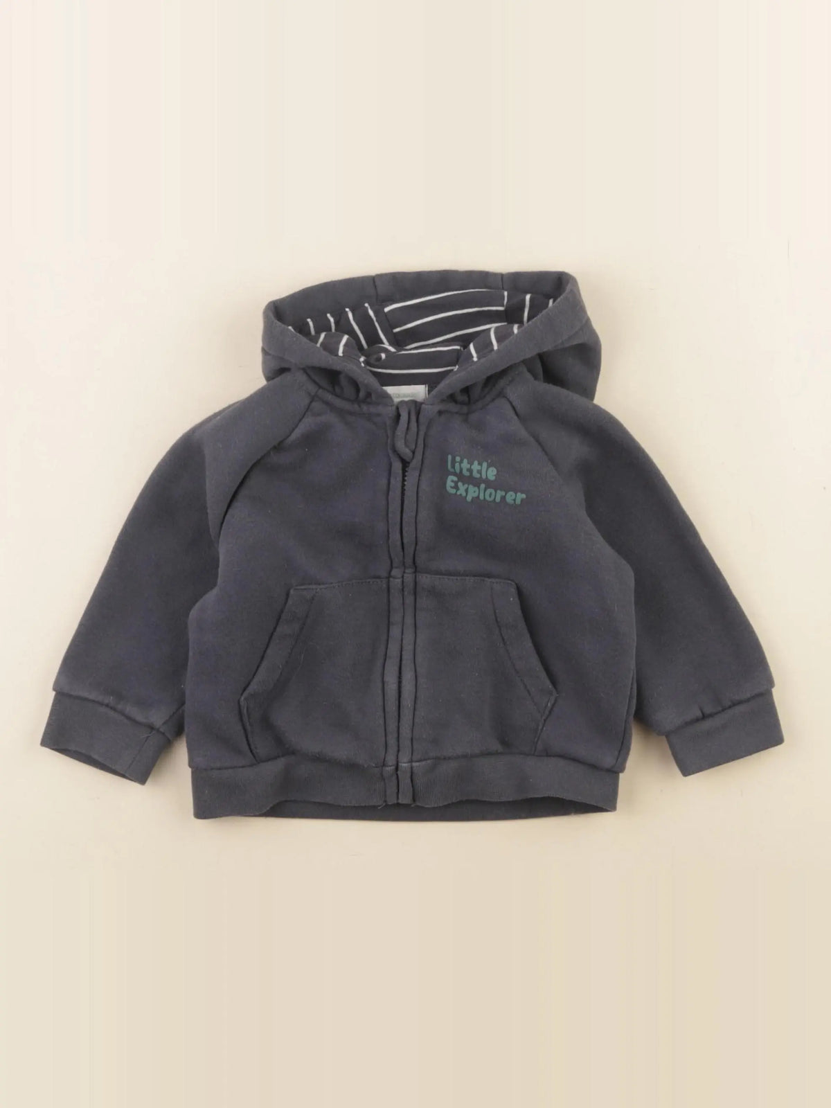 Vertbaudet - sweat bleu - 12 mois
