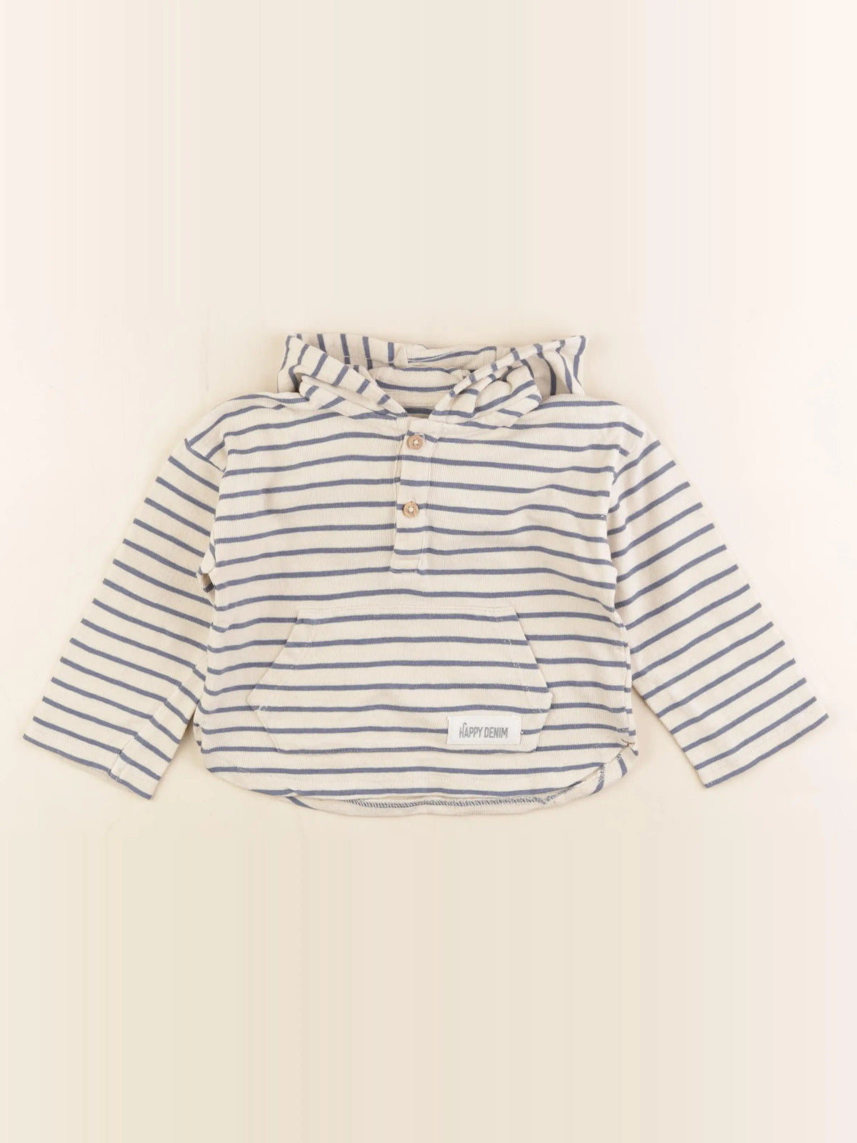 Vertbaudet - sweat beige - 24 mois