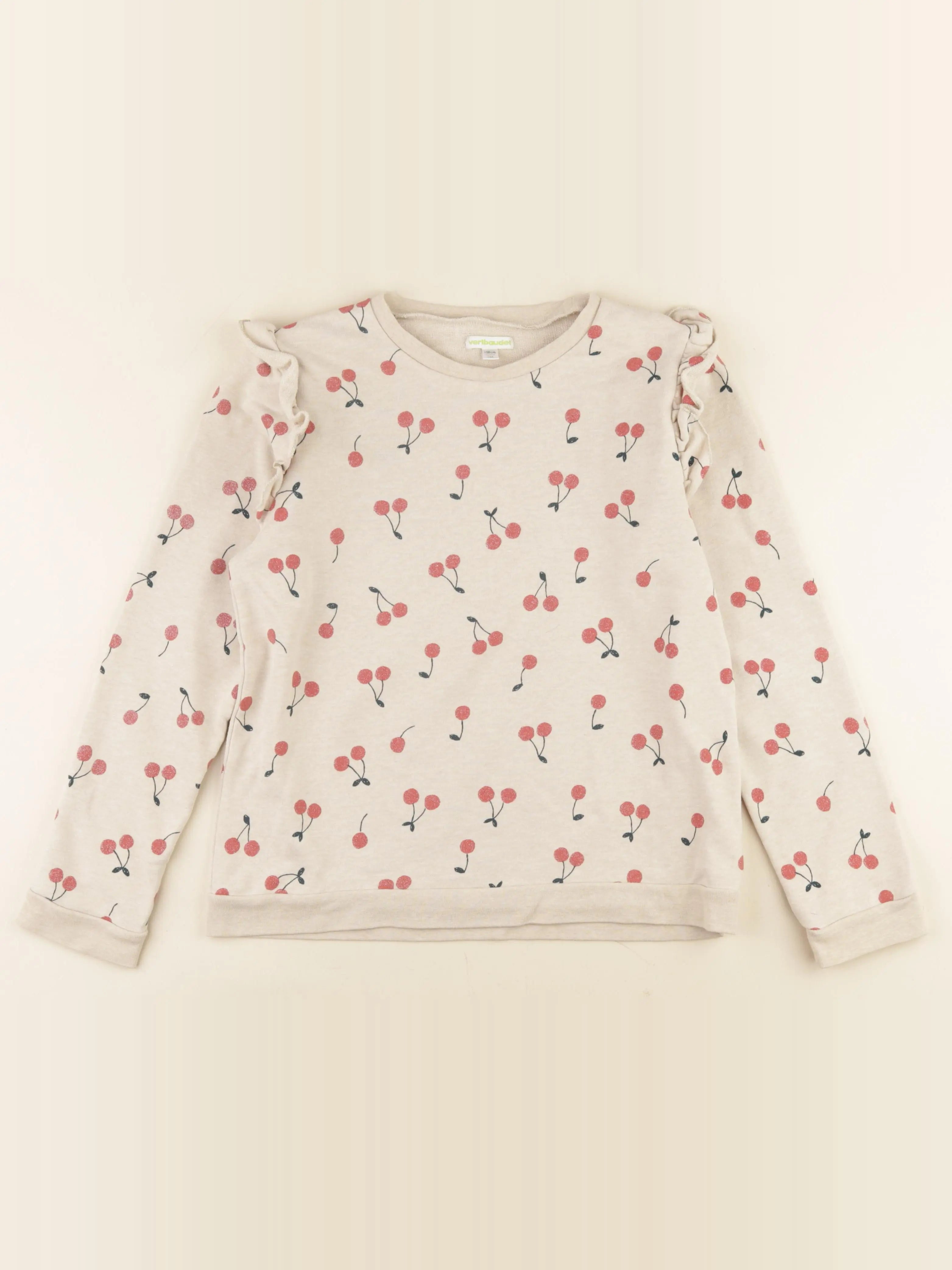 Vertbaudet - sweat marron - 14 ans