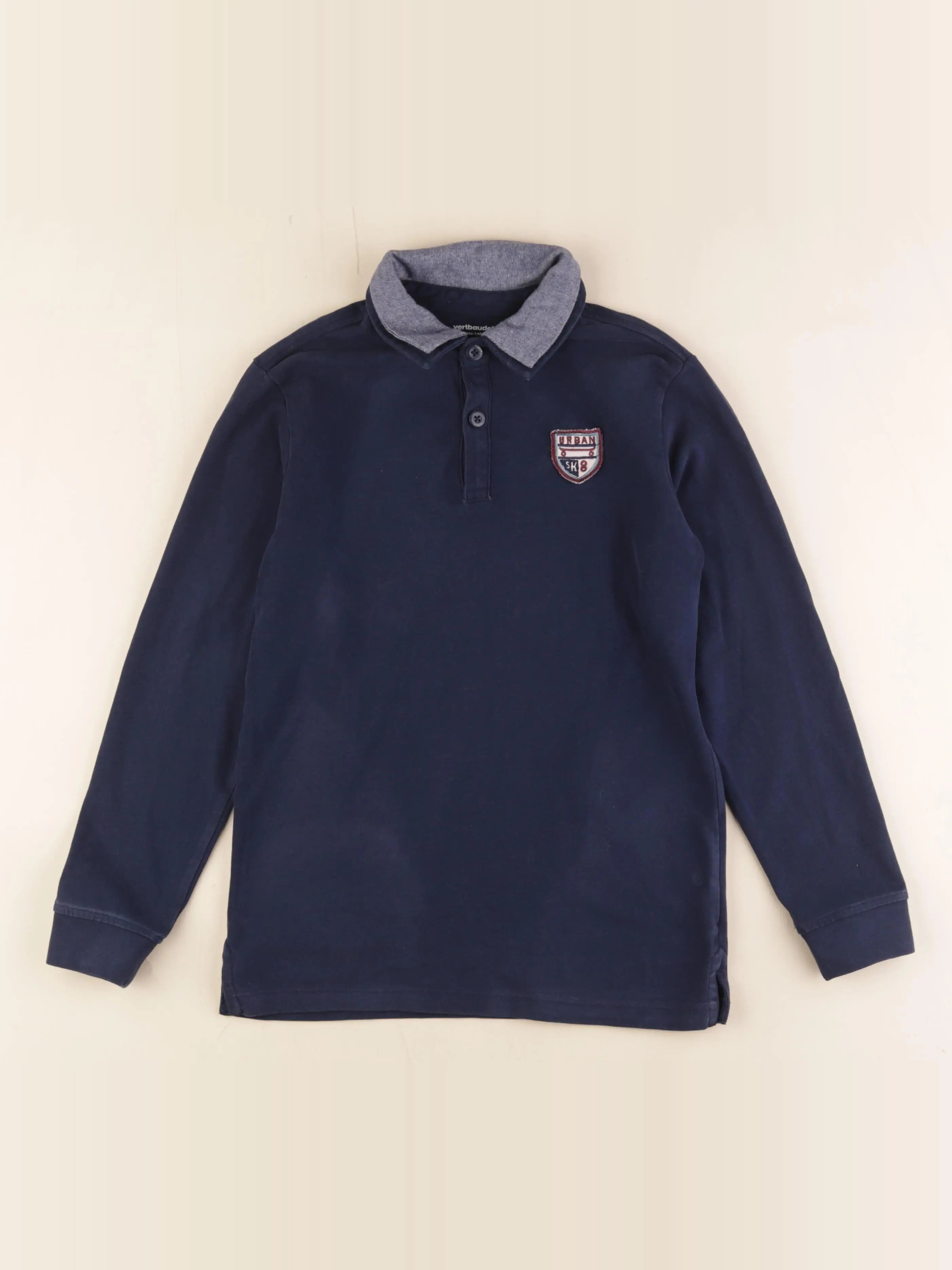 Vertbaudet - polo bleu - 10 ans