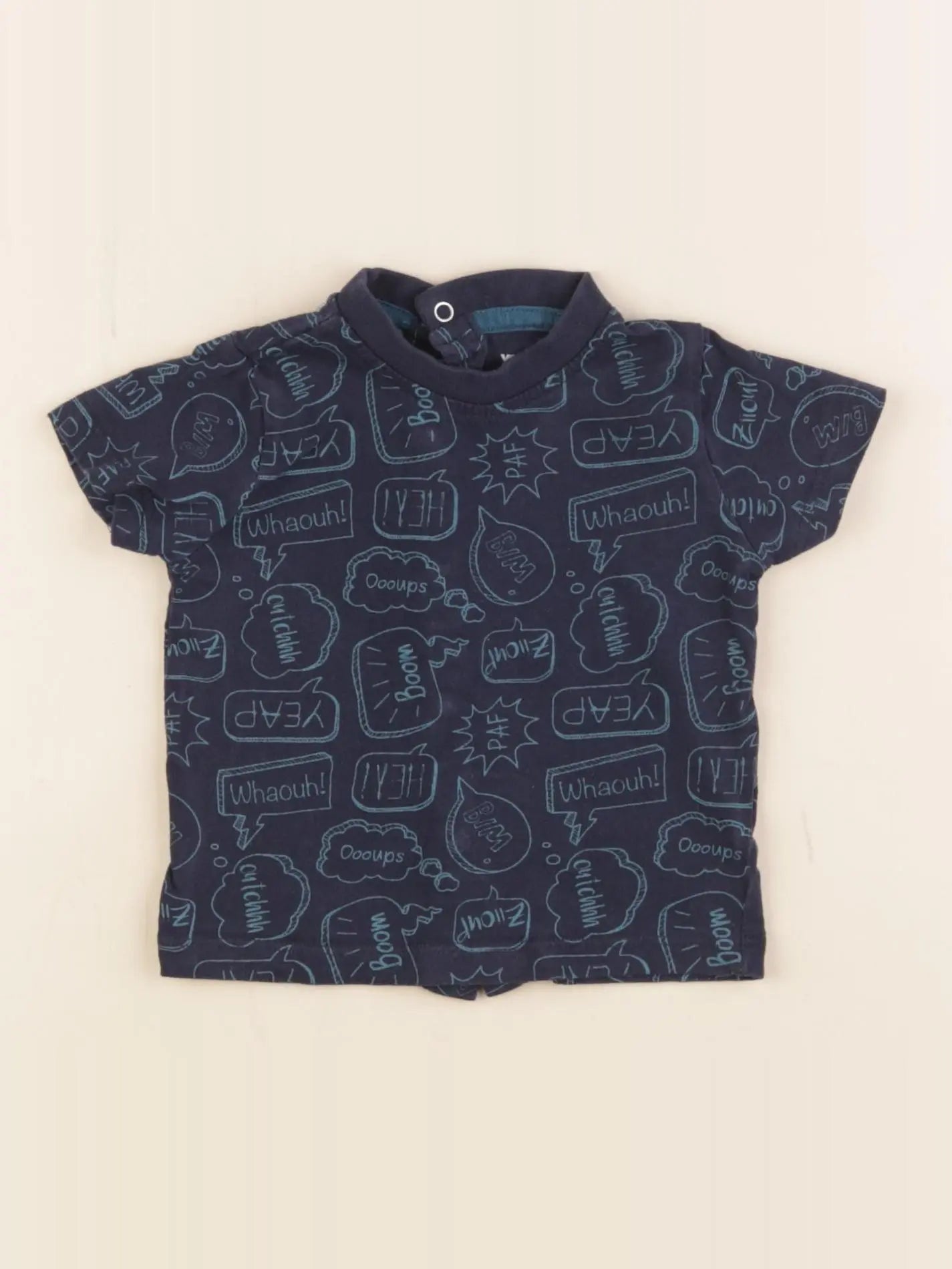 Vertbaudet - tee-shirt bleu - 3 mois
