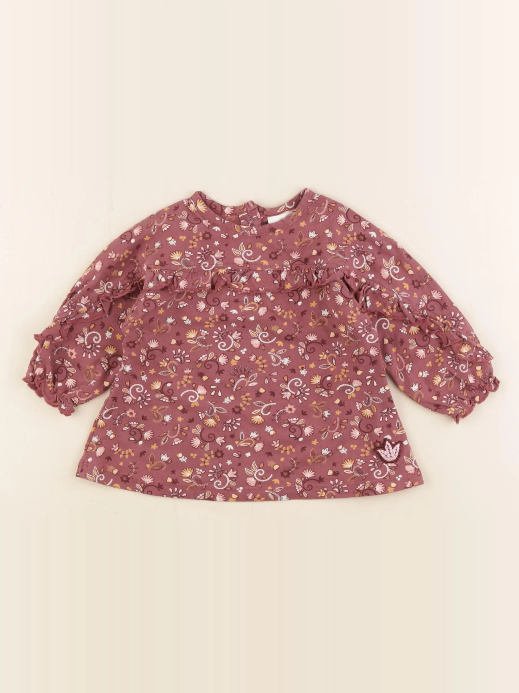 Tape à l'oeil - blouse rose - 9 mois