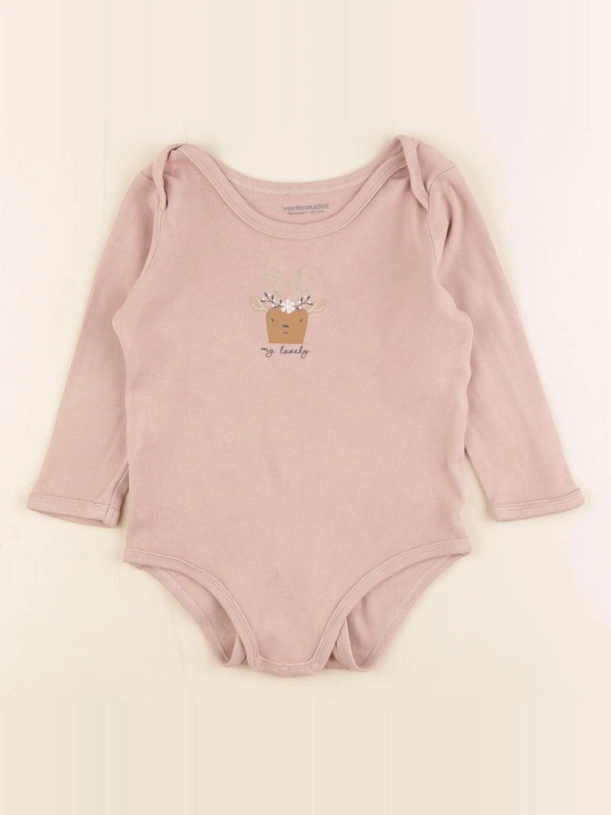 Vertbaudet - body or, rose - 24 mois