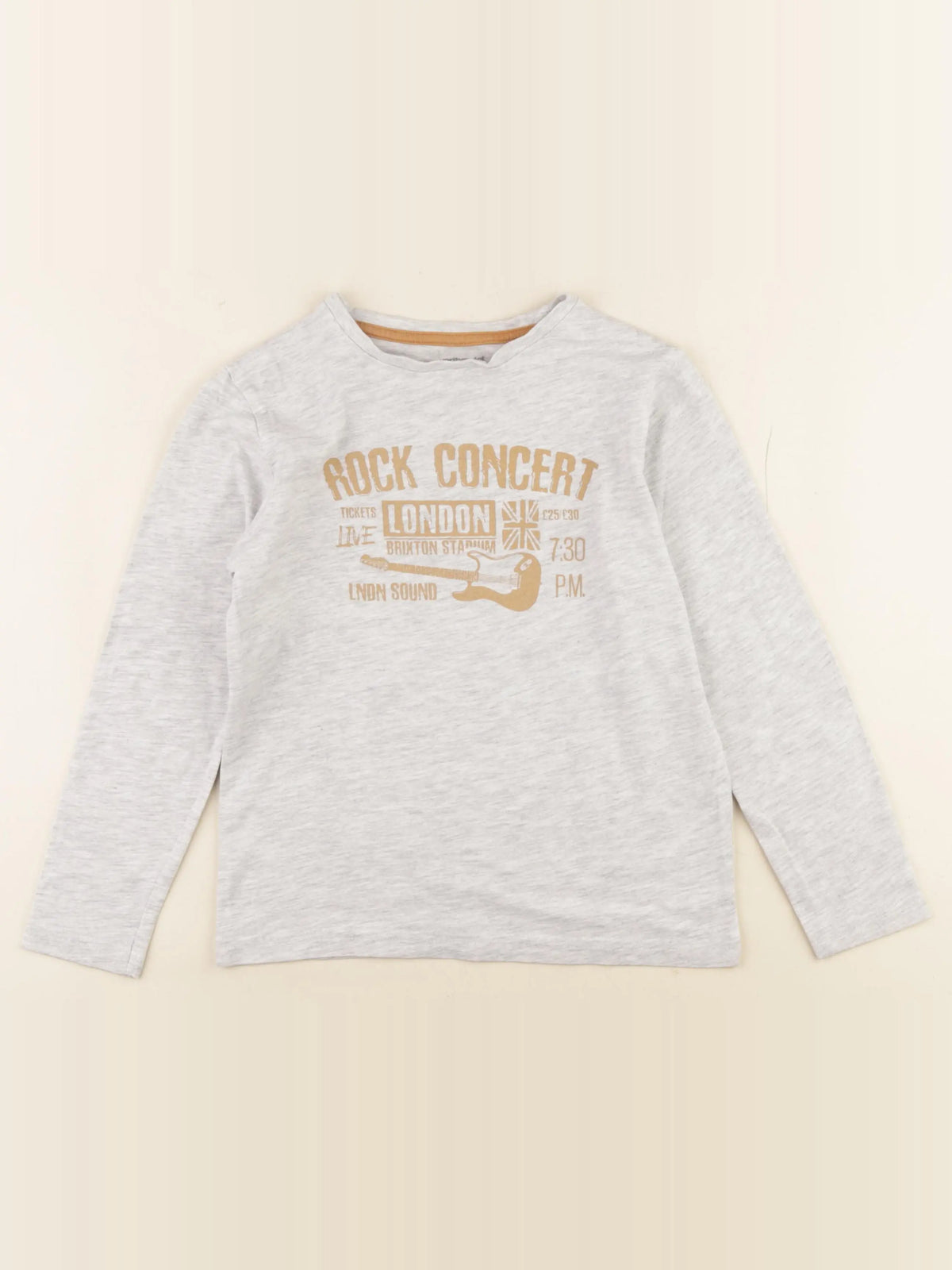 Vertbaudet - tee-shirt gris - 8 ans