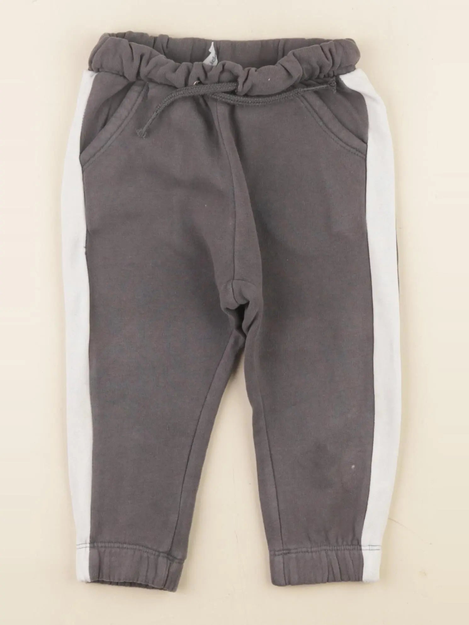 Vertbaudet - jogging doublé gris - 18 mois