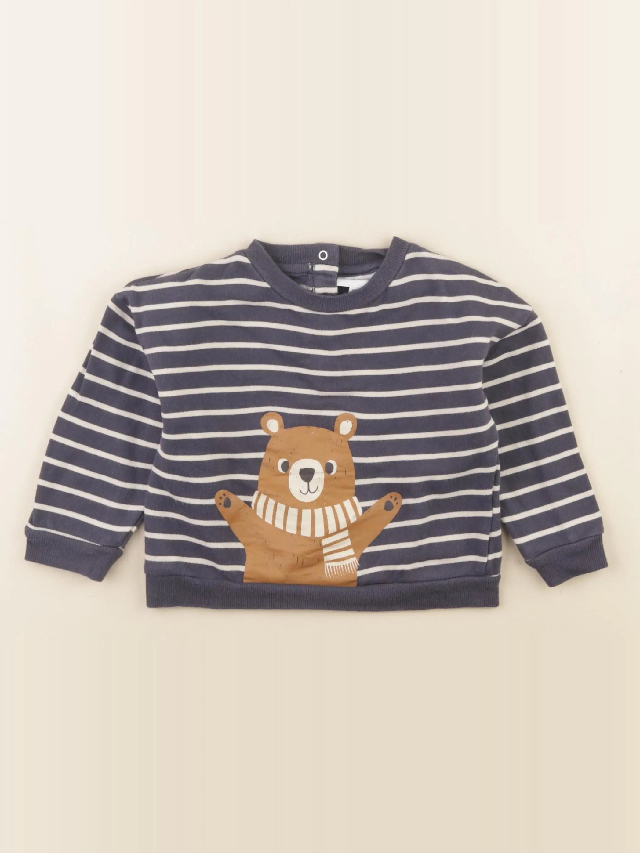 Vertbaudet - sweat bleu - 2 ans