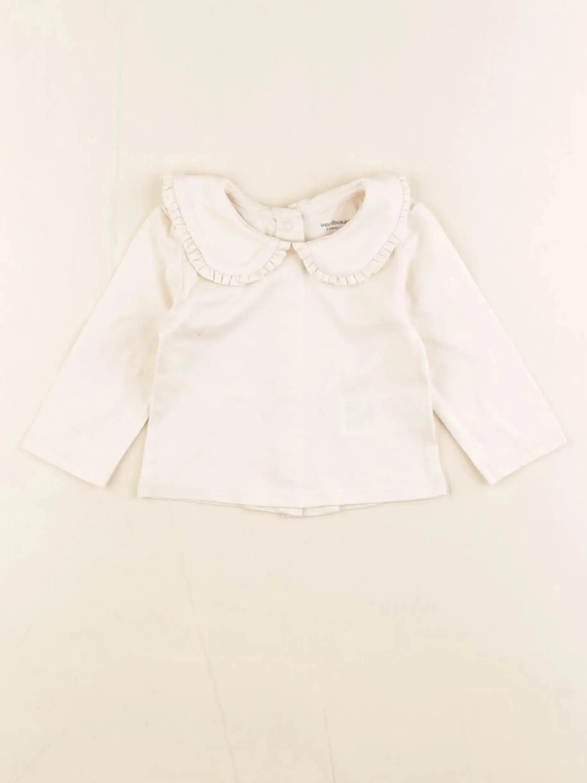 Vertbaudet - tee-shirt beige - 3 mois
