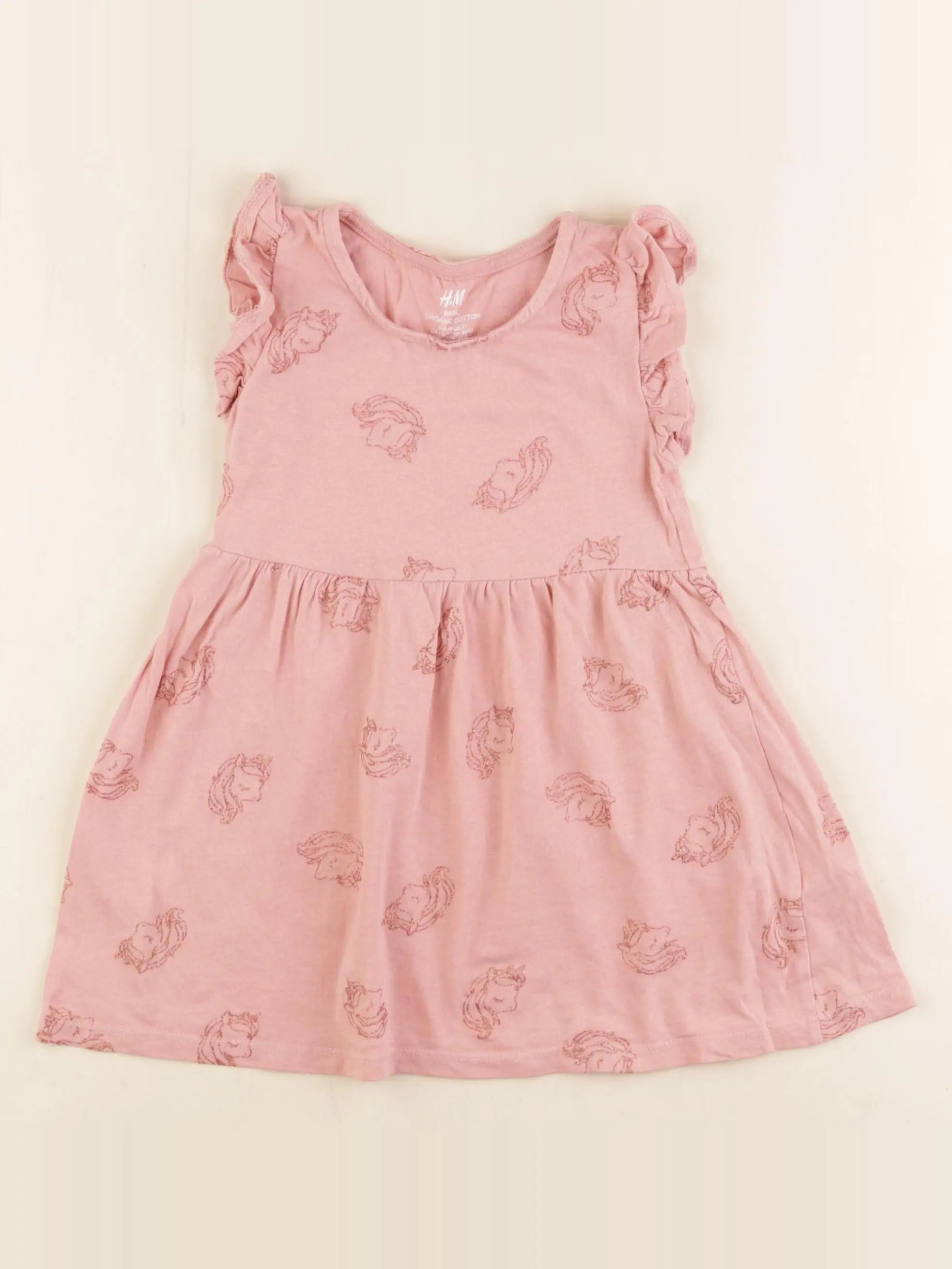 H&M - robe rose - 18/24 mois