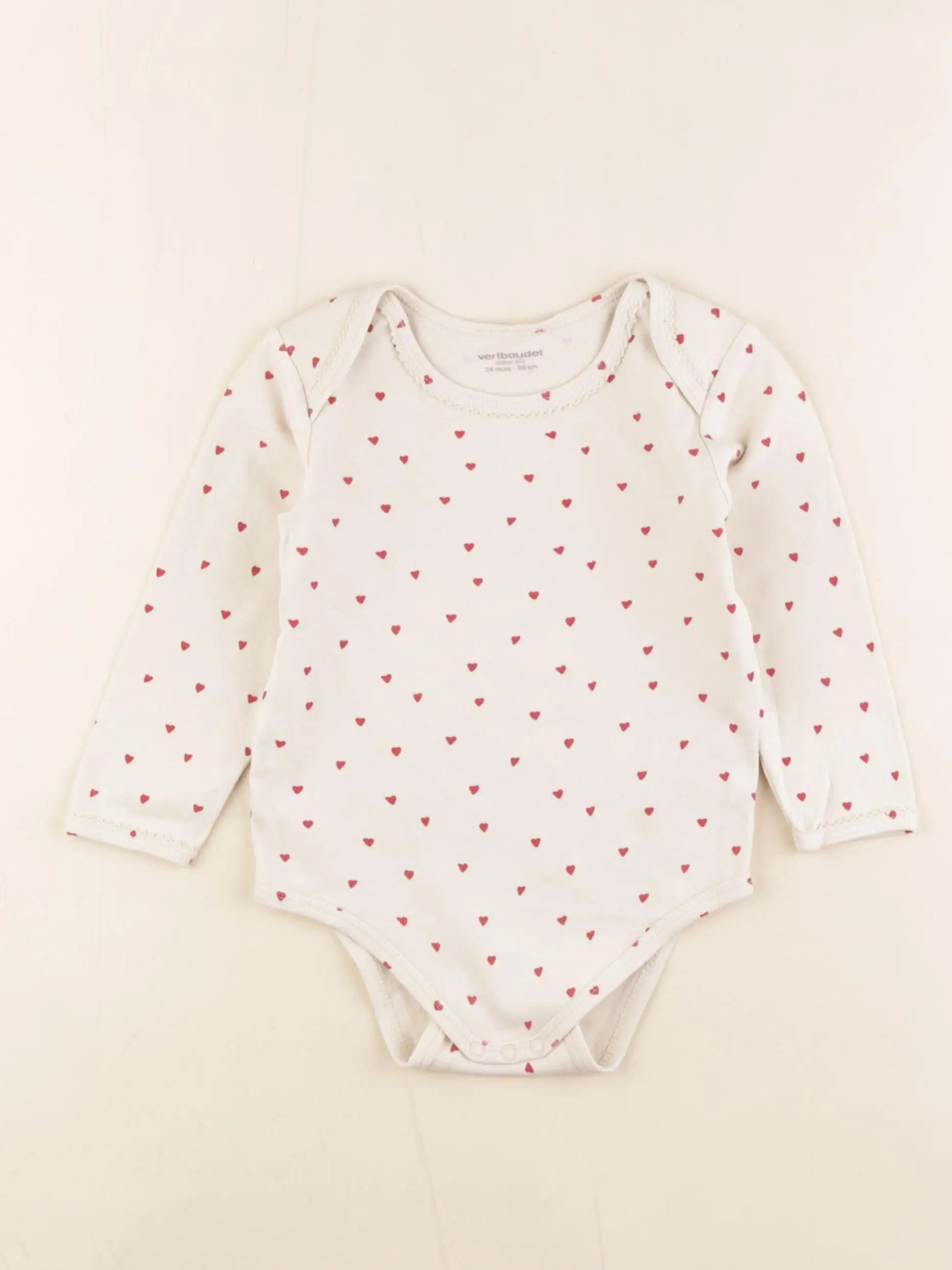 Vertbaudet - body beige - 24 mois