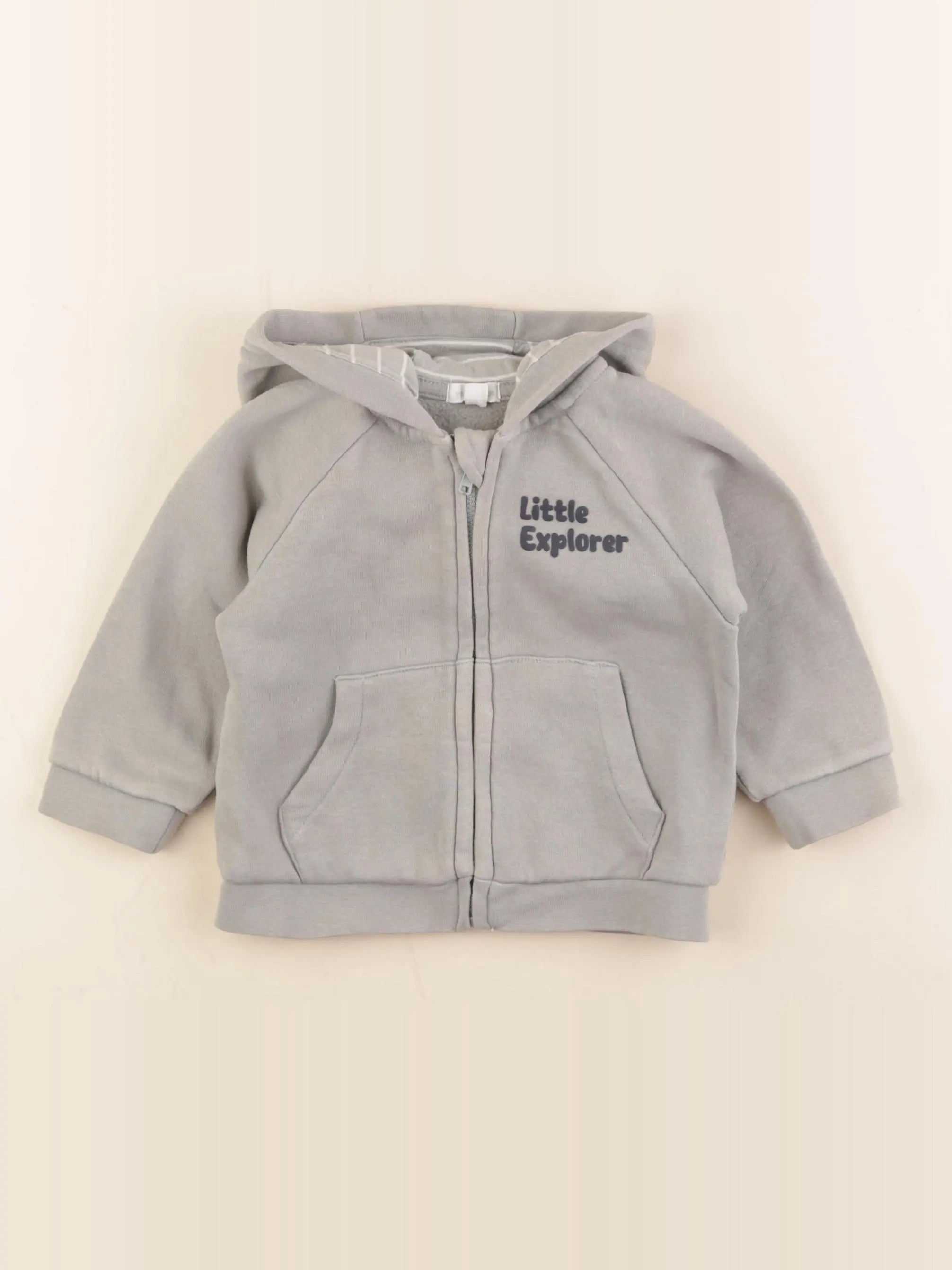 Vertbaudet - sweat vert - 18 mois