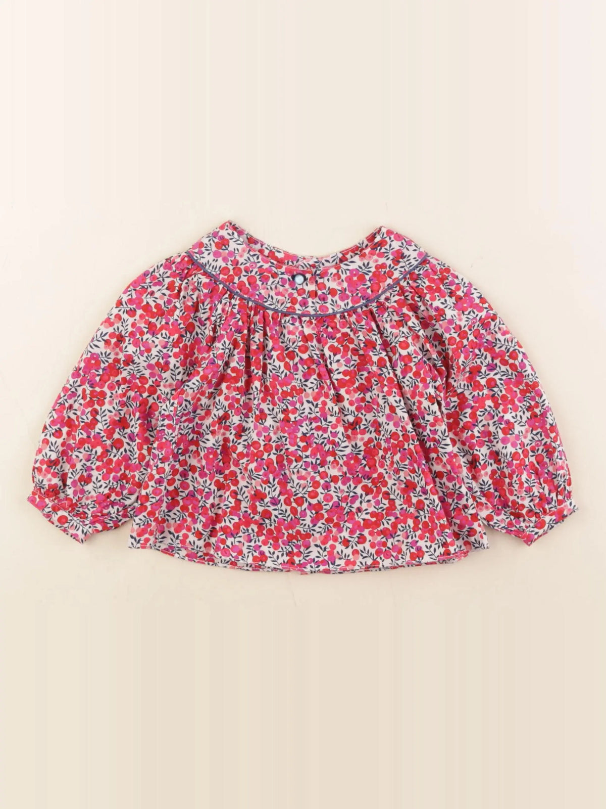 Jacadi - blouse liberty rose - 6 mois
