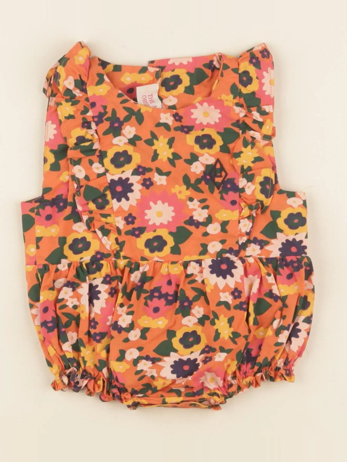Combinaison orange, multicolore