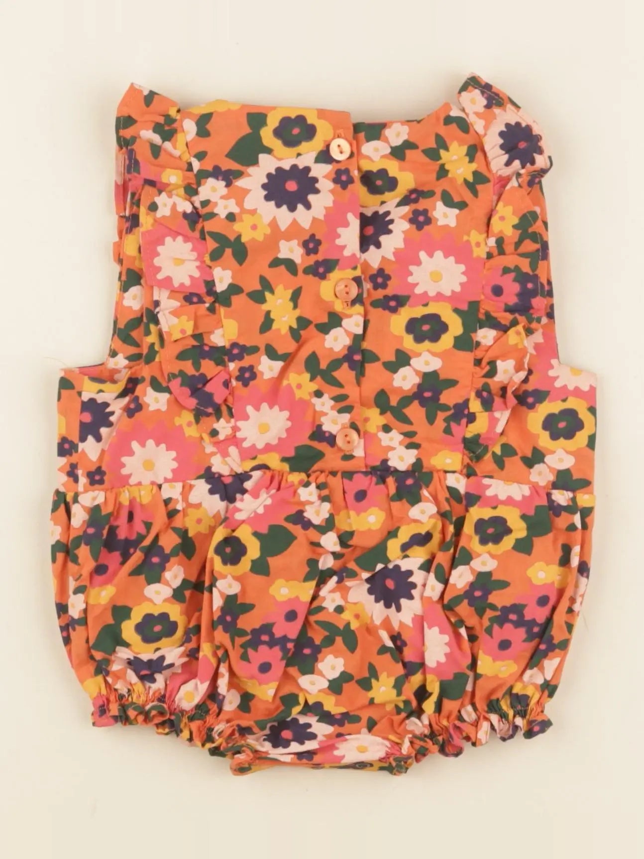 Combinaison orange, multicolore