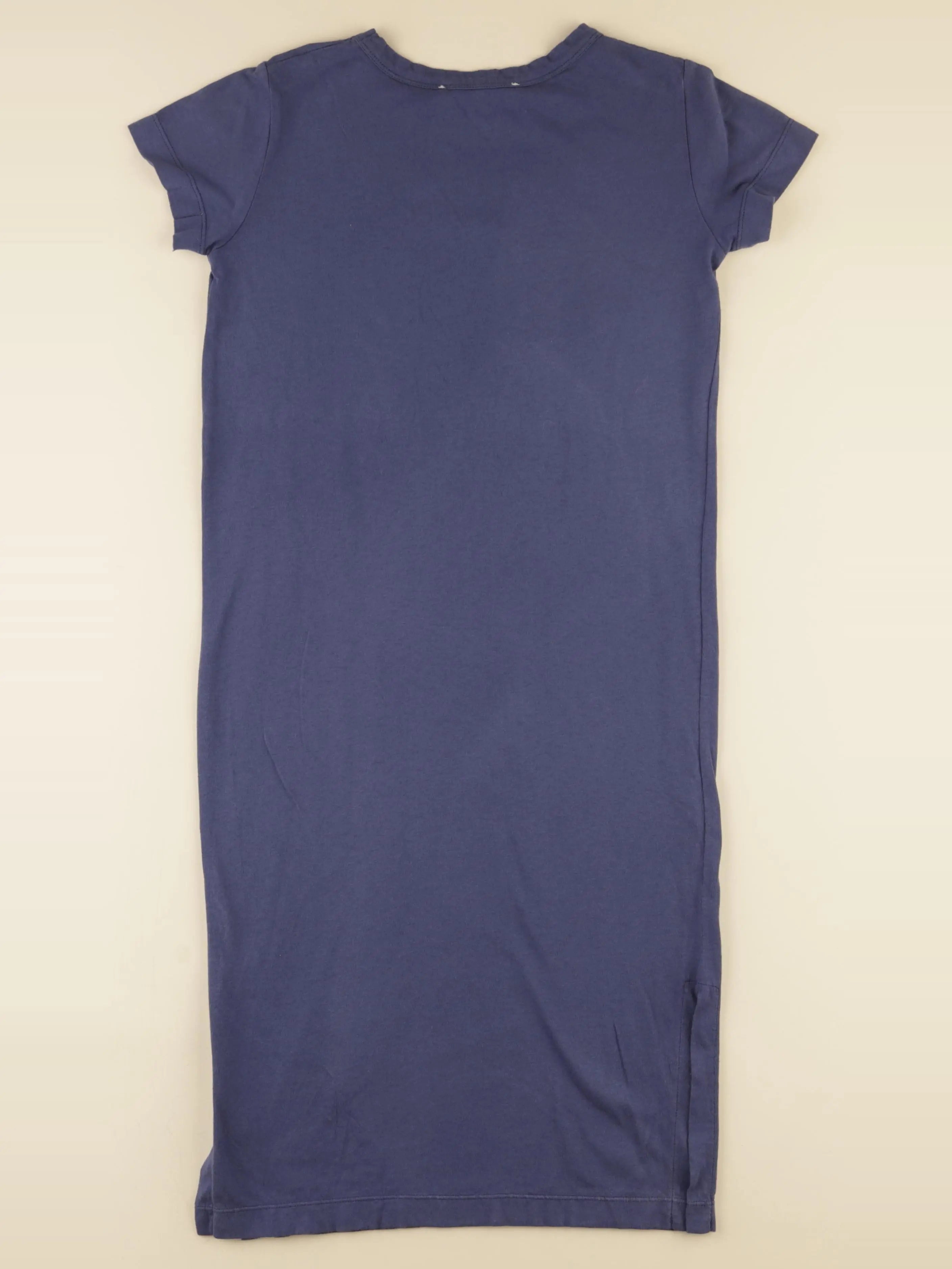 Robe imprimé au dos bleu