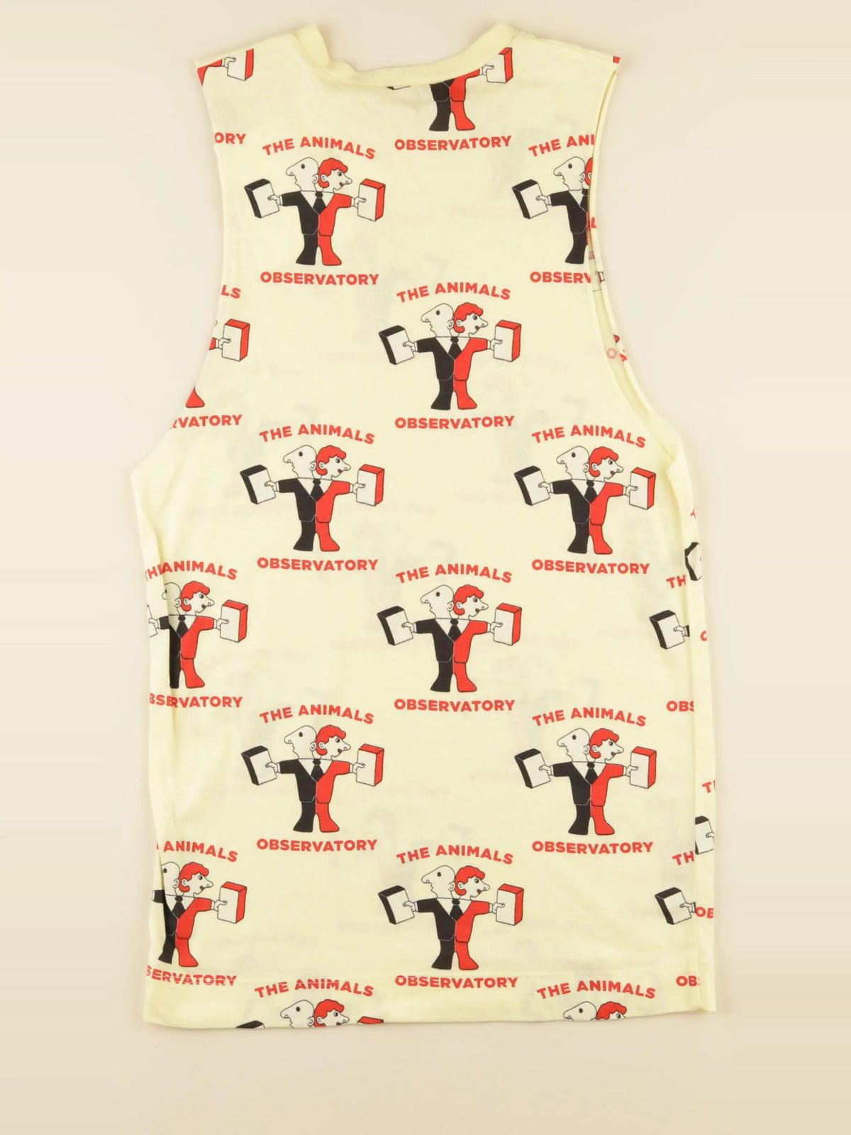 Robe imprimé au dos jaune