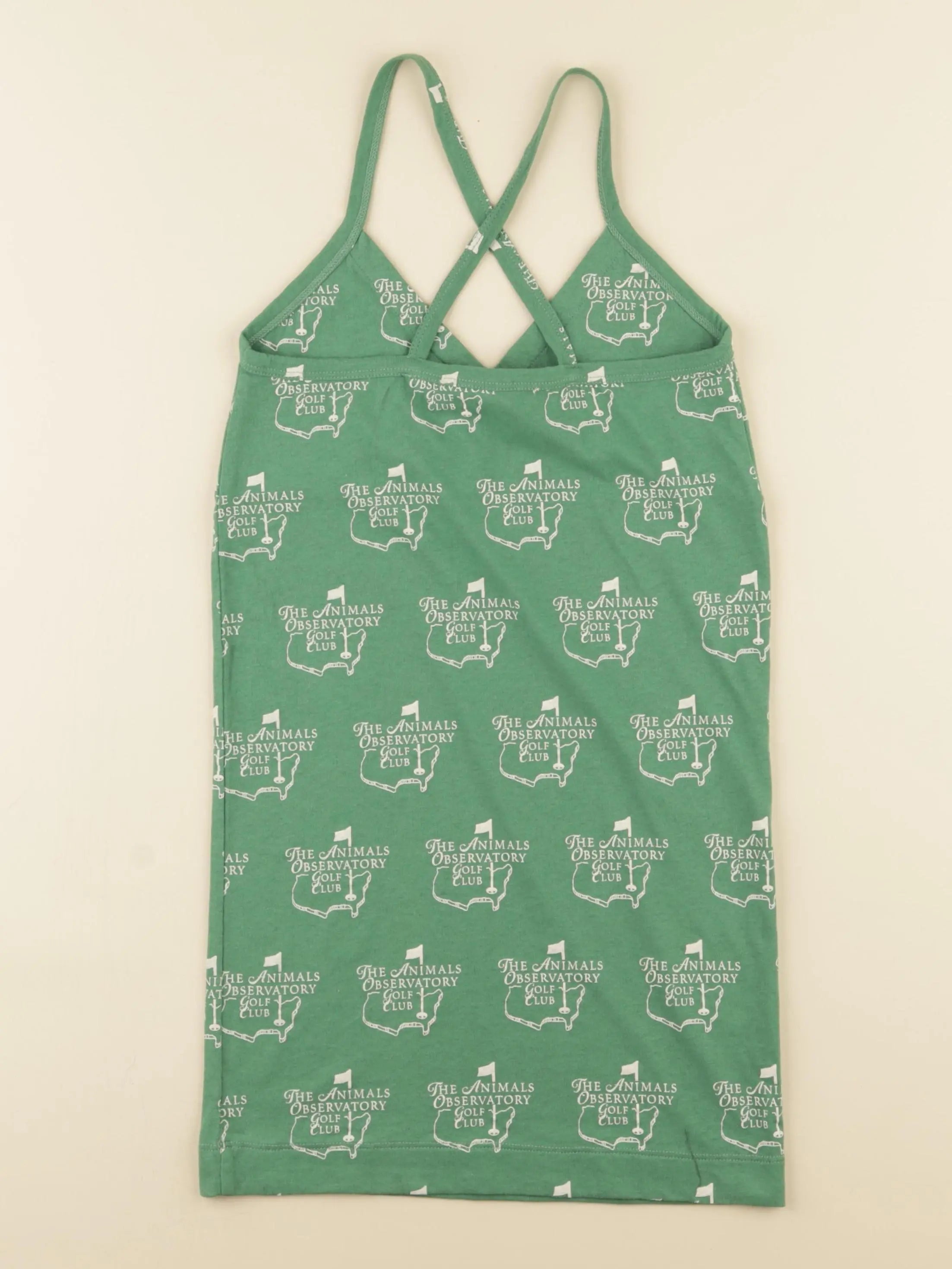 Robe imprimé au dos vert