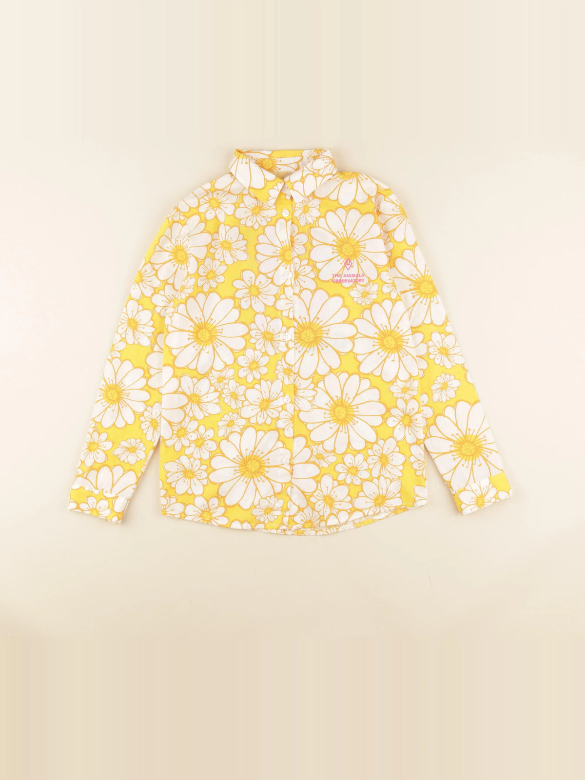 Chemise imprimé au dos jaune