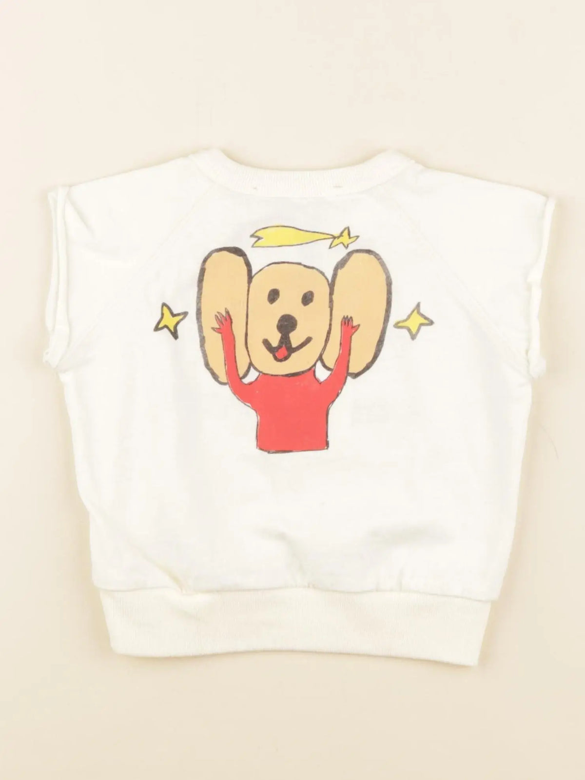 Tee-shirt imprimé au dos beige