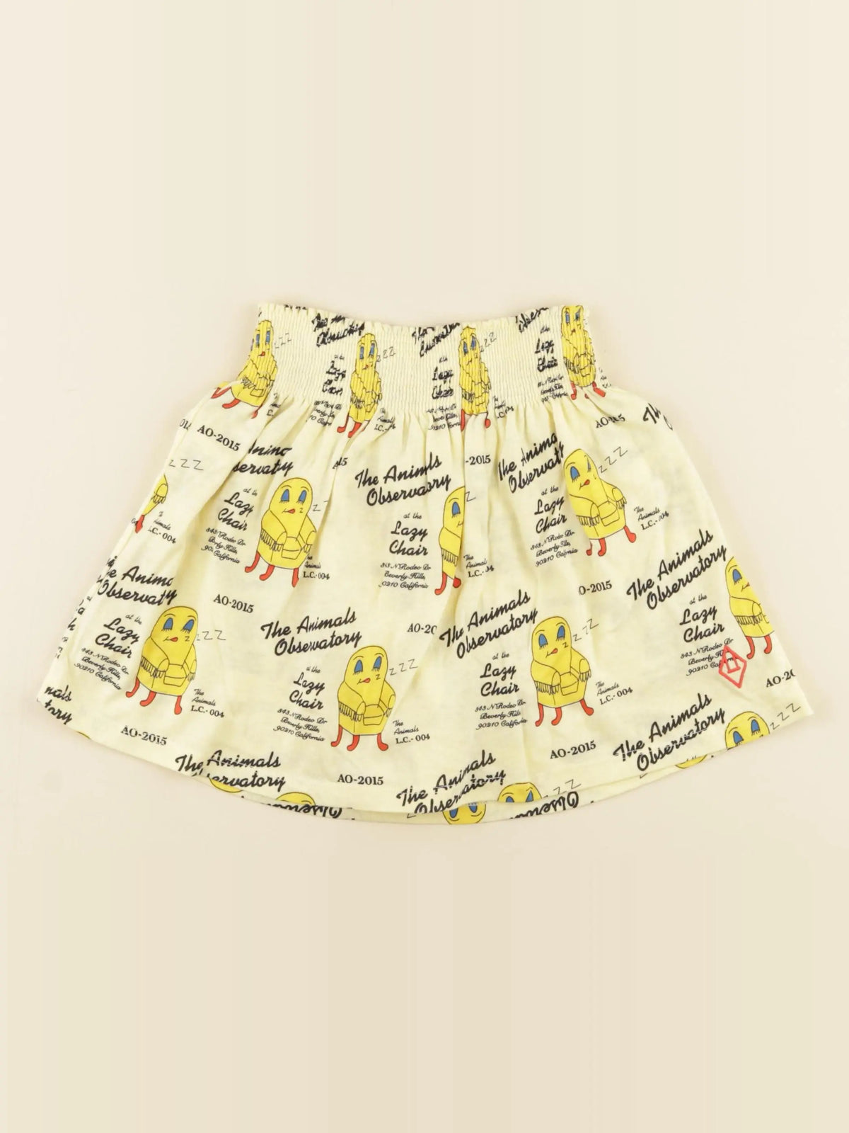 Jupe short jaune