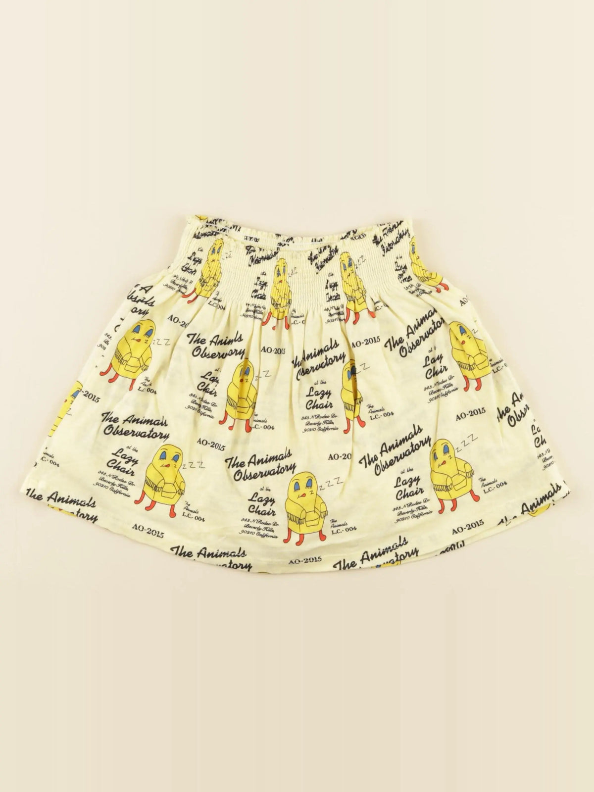 Jupe short jaune